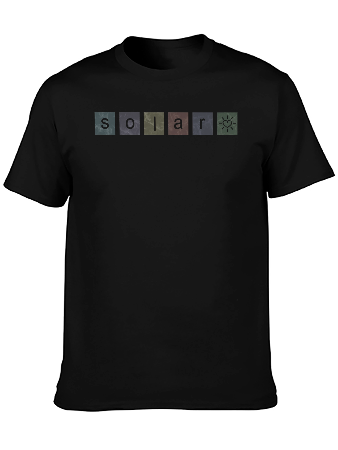 Solar Block Graphic T-Shirt - Black Modern Fit
