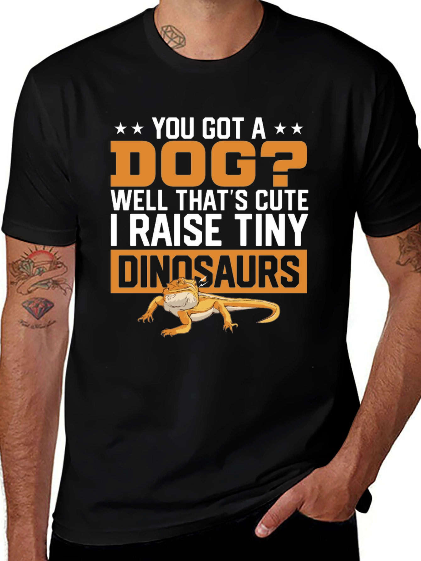 Funny Bearded Dragon T-Shirt - Tiny Dinosaurs