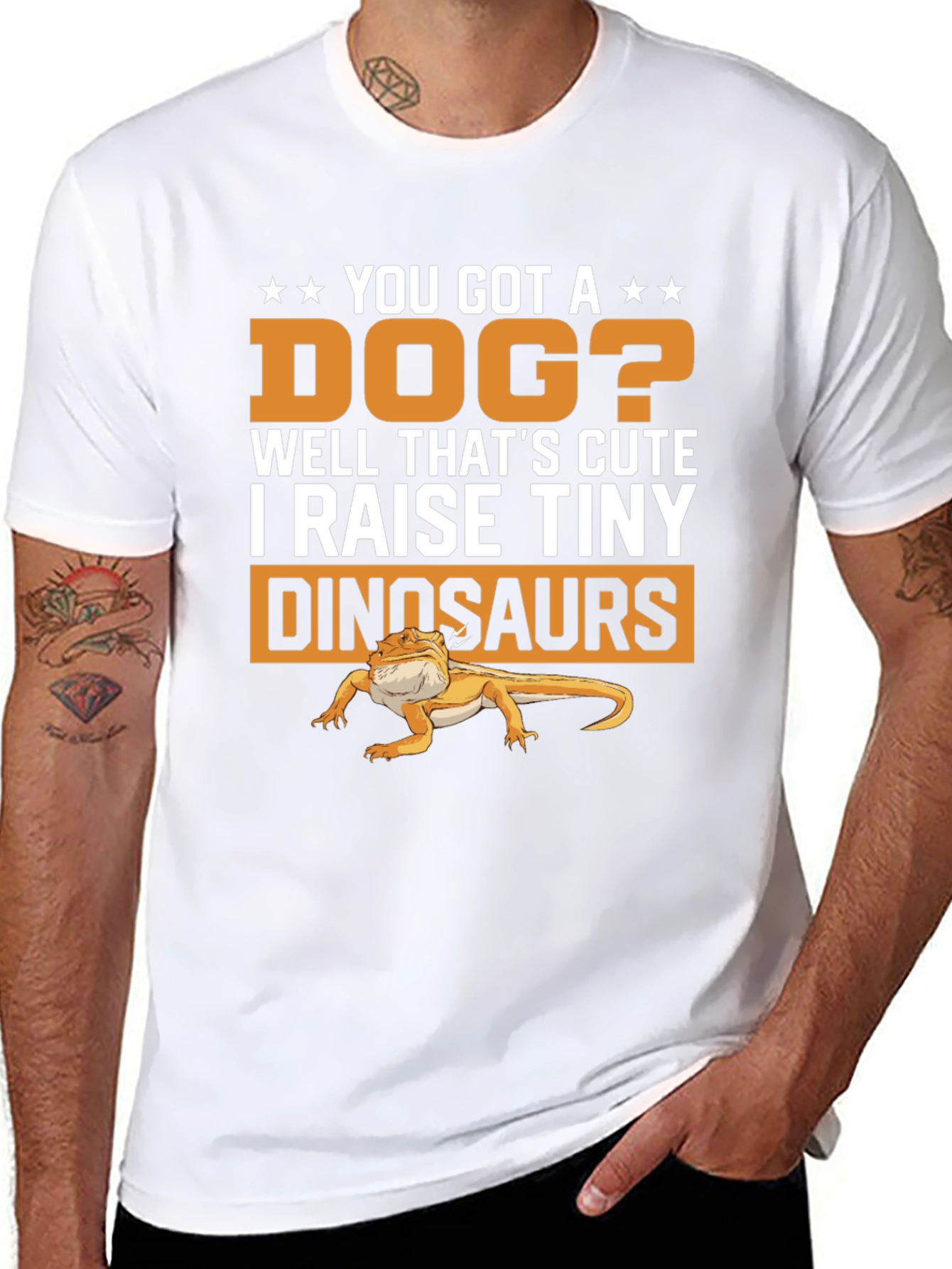Funny Bearded Dragon T-Shirt - Tiny Dinosaurs
