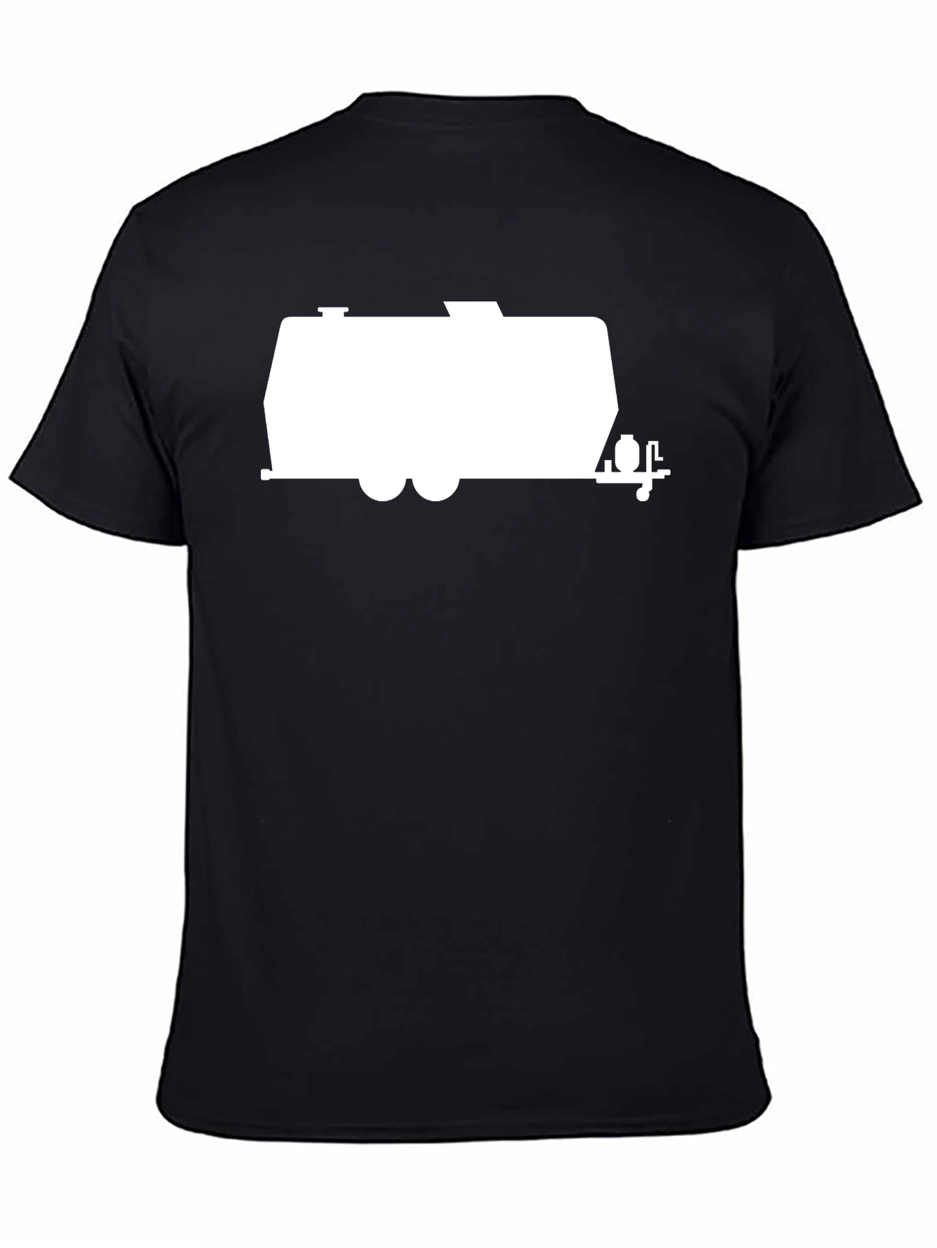 Retro Camper Graphic T-Shirt - Black Cotton Tee