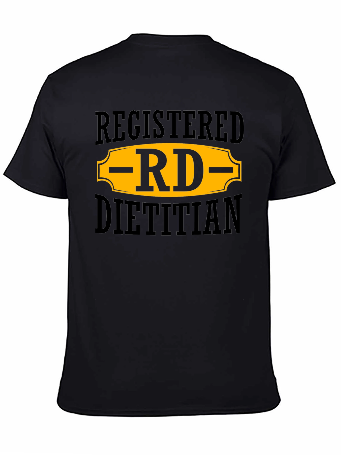 Registered Dietitian RD T-Shirt - Black