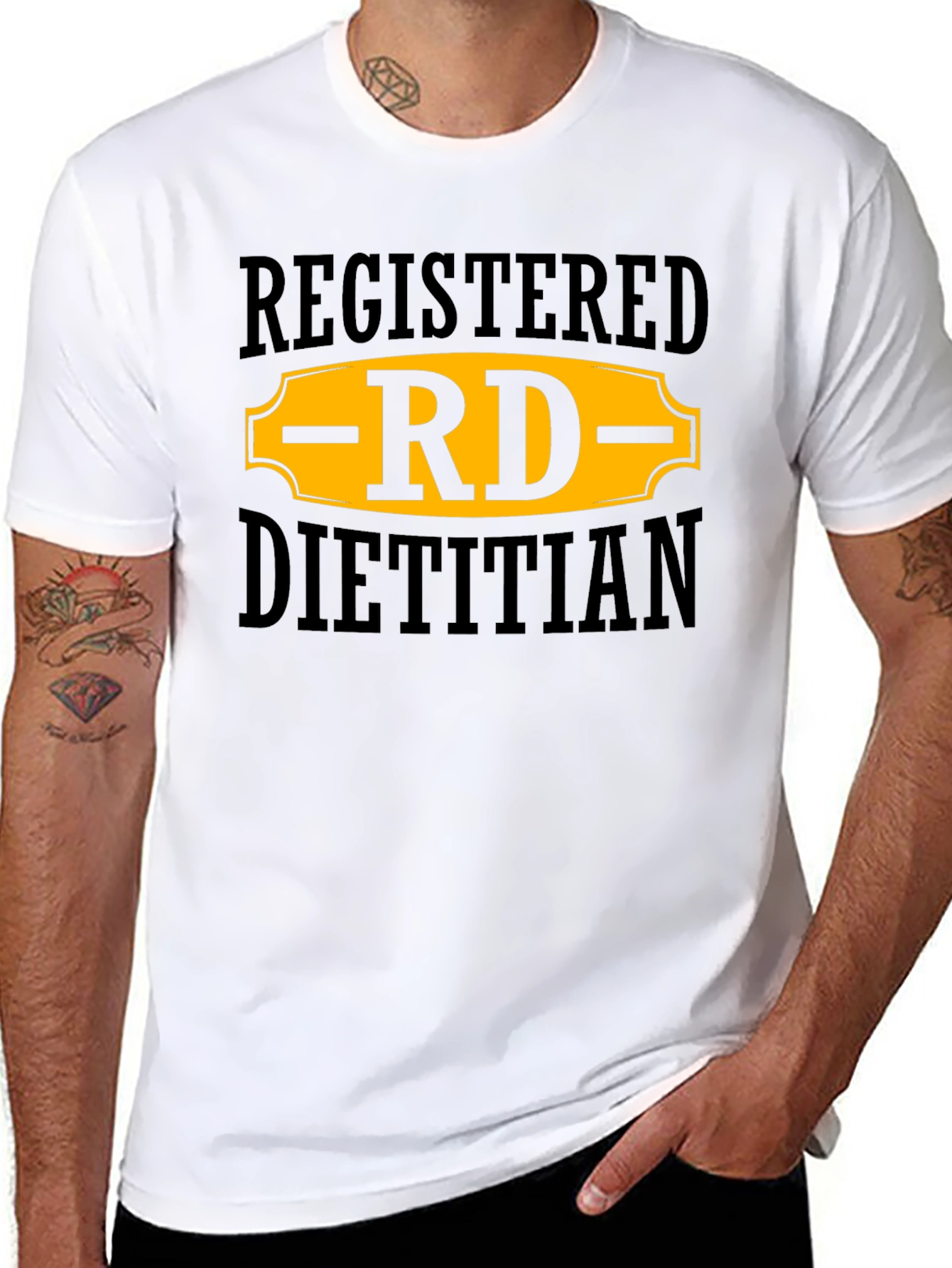 Registered Dietitian RD T-Shirt - Black