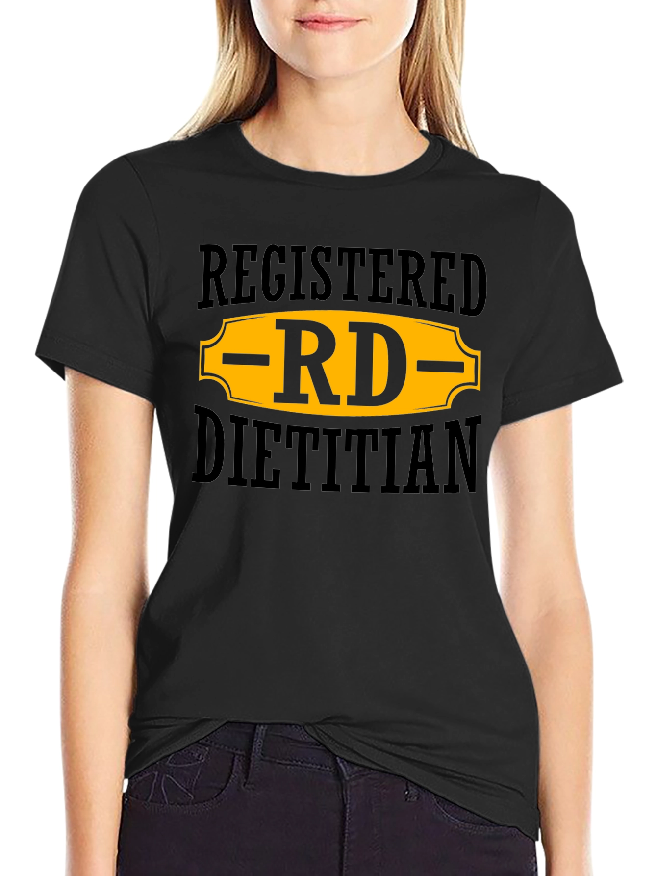 Registered Dietitian RD T-Shirt - Black