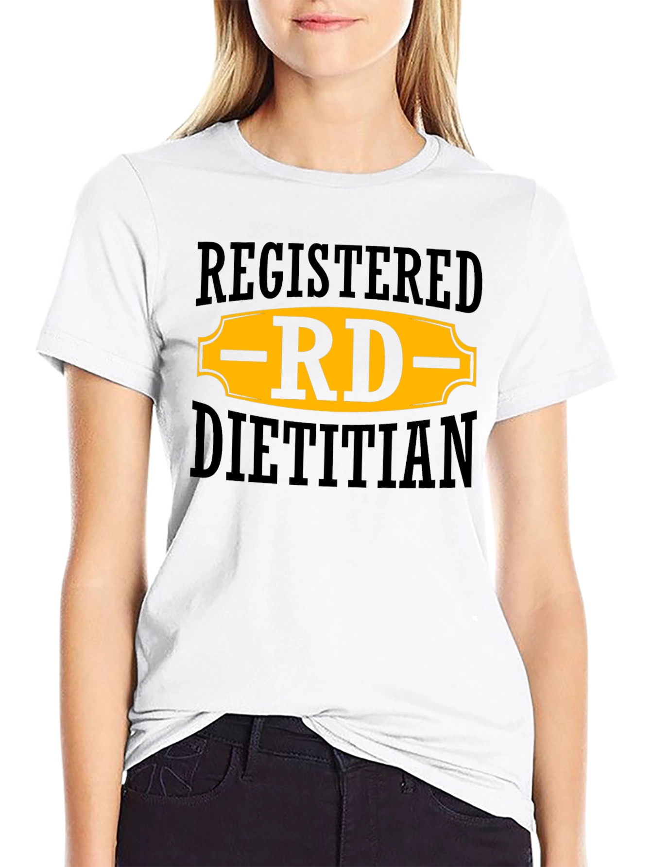 Registered Dietitian RD T-Shirt - Black
