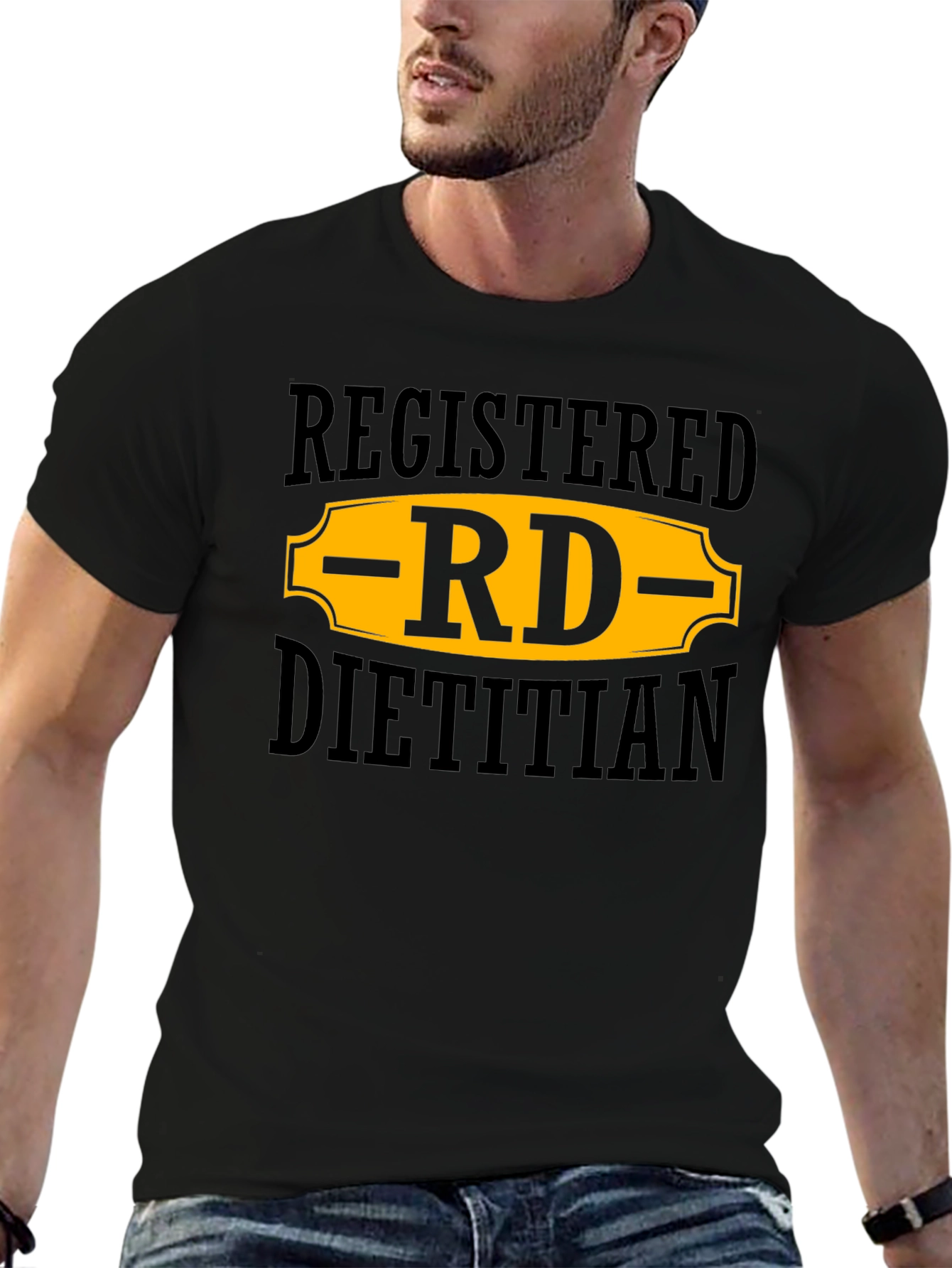 Registered Dietitian RD T-Shirt - Black