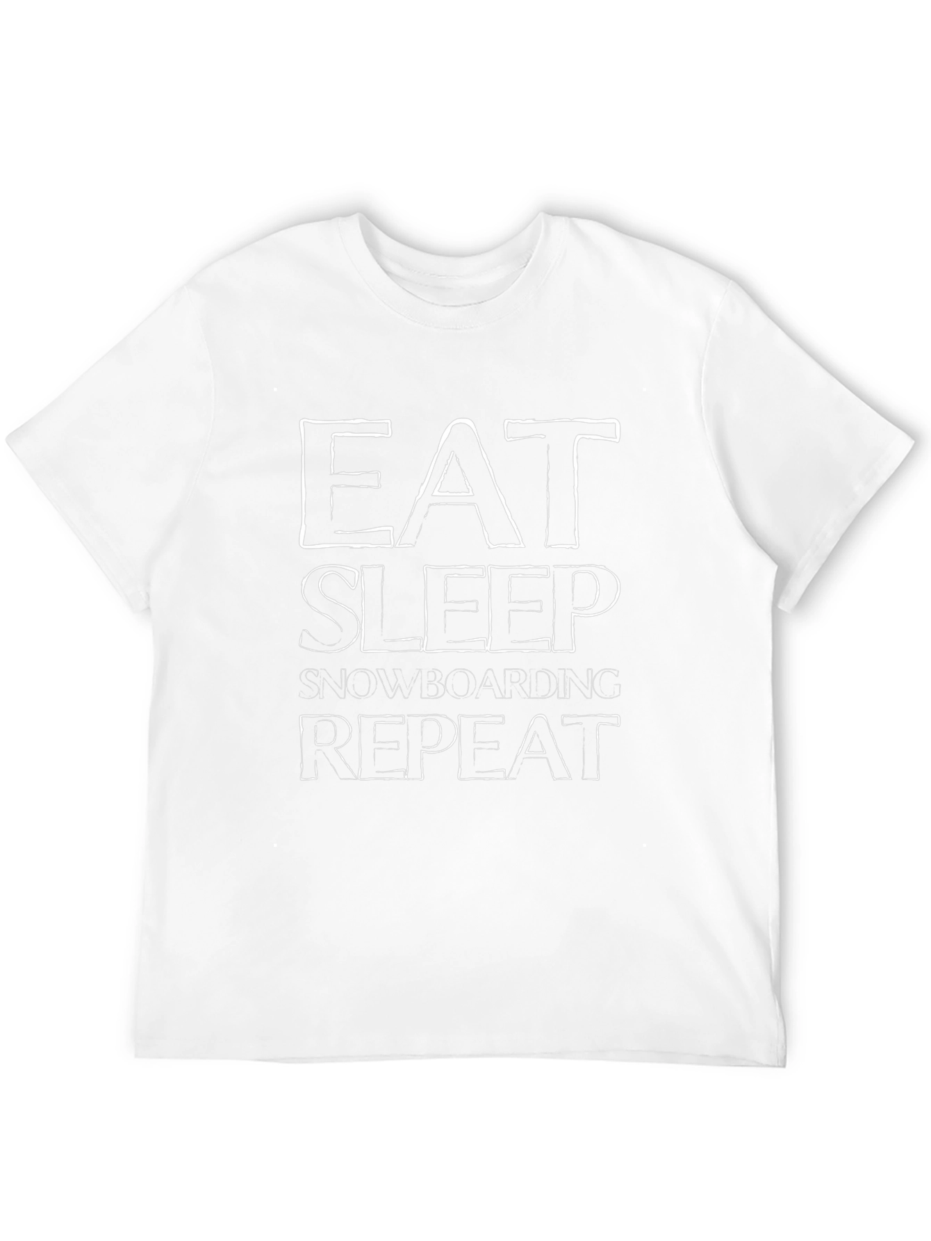 Eat Sleep Snowboarding Repeat Black T-Shirt