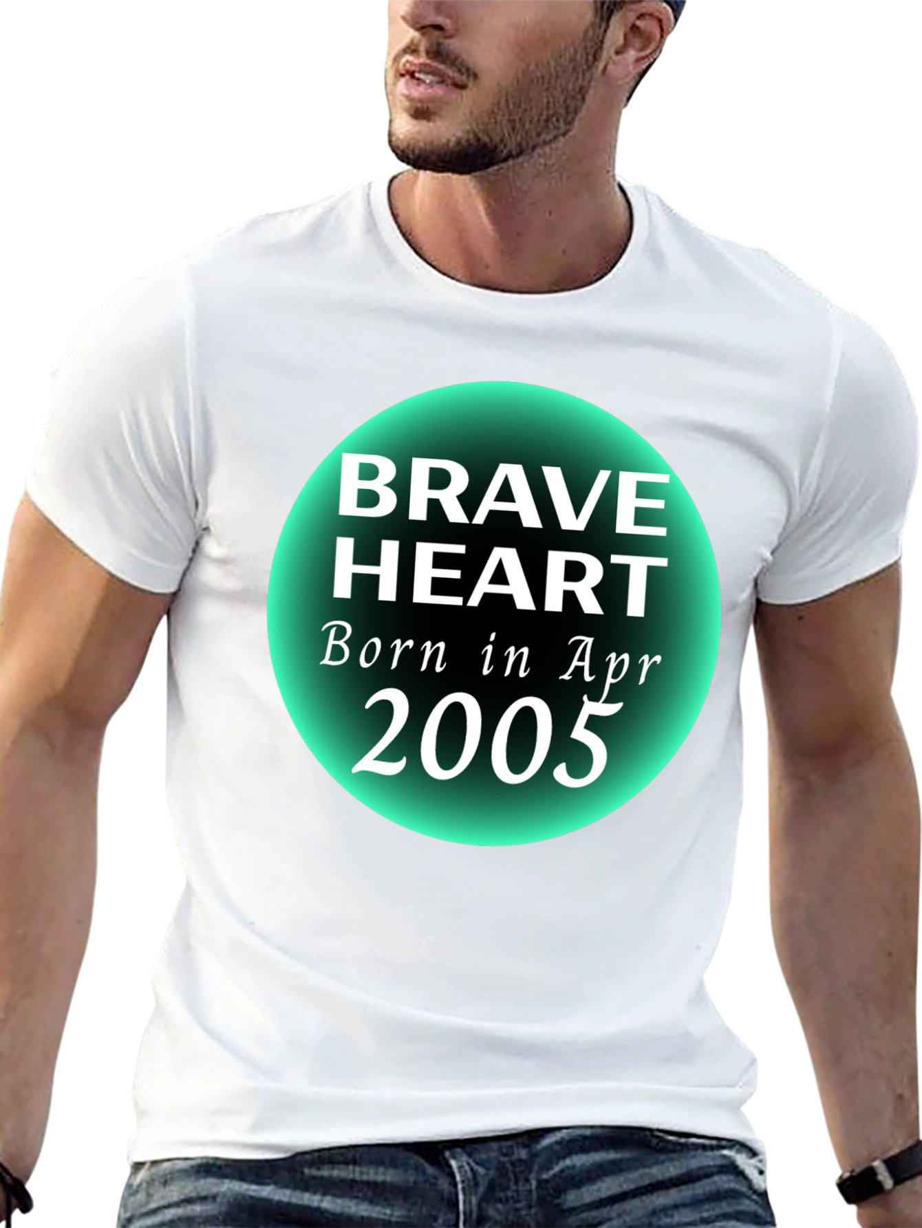 Brave Heart Born in April 2005 T-Shirt