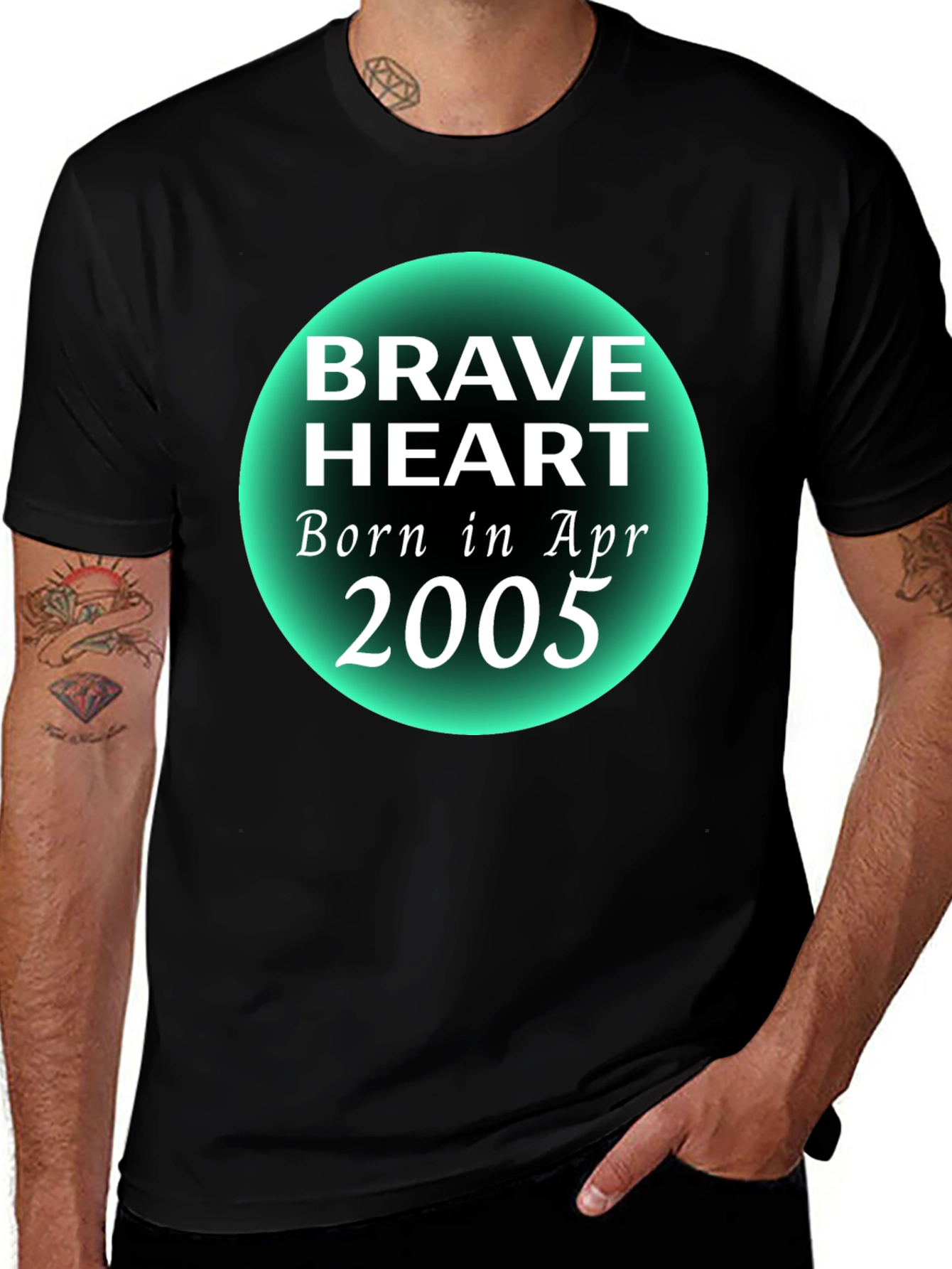 Brave Heart Born in April 2005 T-Shirt