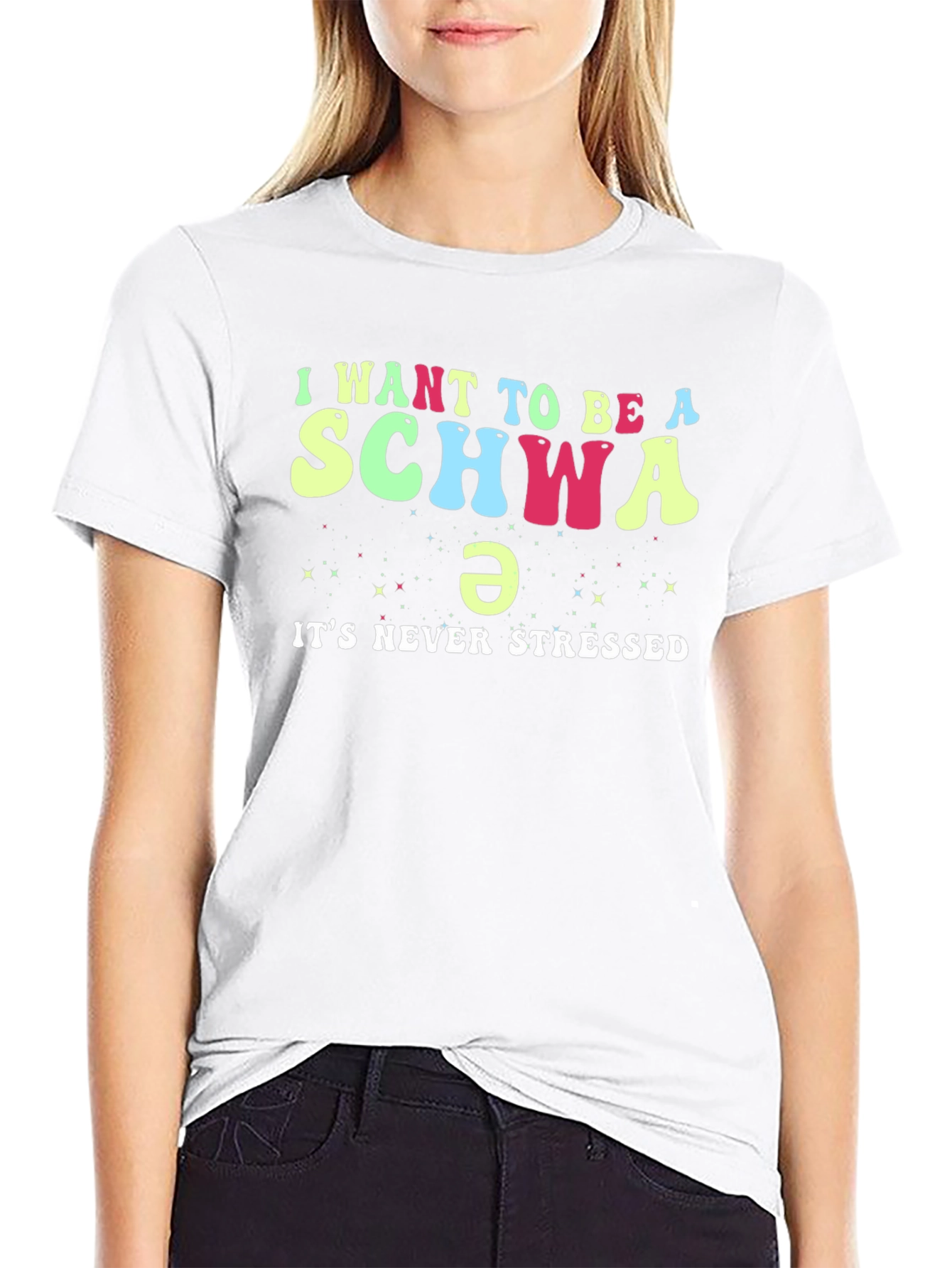 I Want to Be a Schwa Funny Linguistics T-Shirt