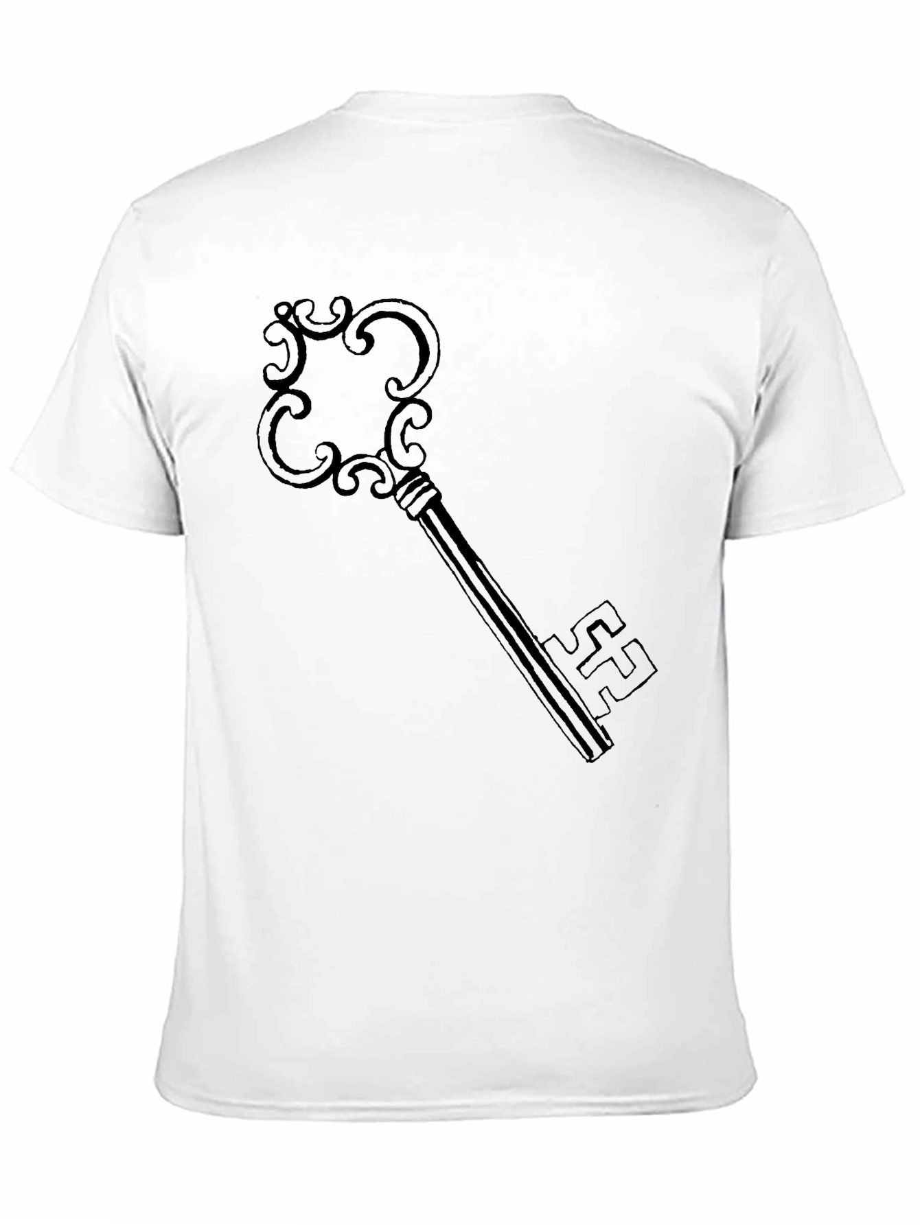 Black T-Shirt with Key Design