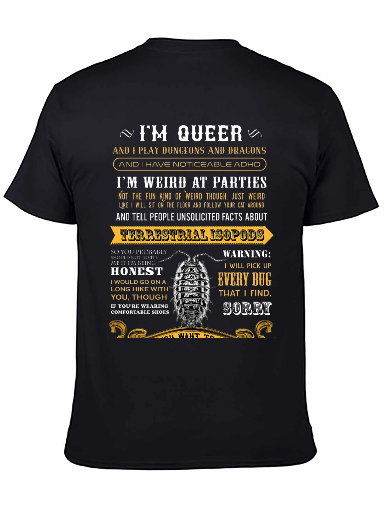 Queer Dungeon Master Bug Lover T-Shirt