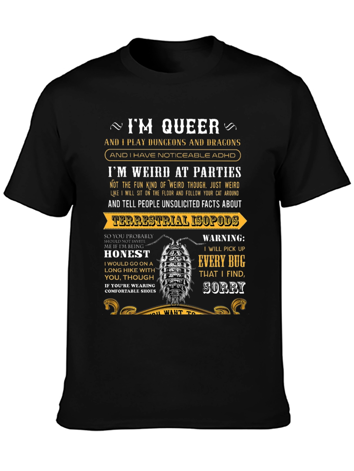 Queer Dungeon Master Bug Lover T-Shirt