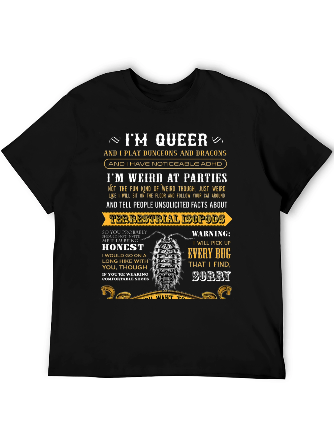 Queer Dungeon Master Bug Lover T-Shirt