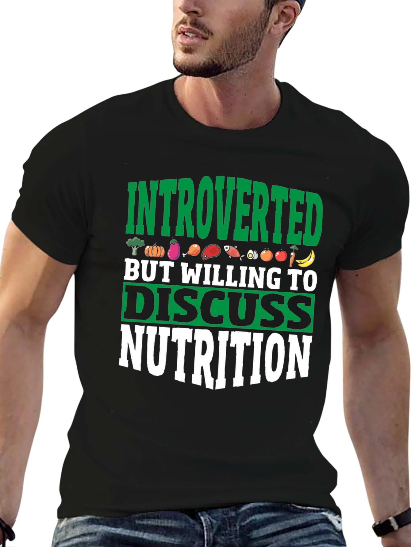 Introverted Nutrition T-Shirt: Discuss Food in Style!