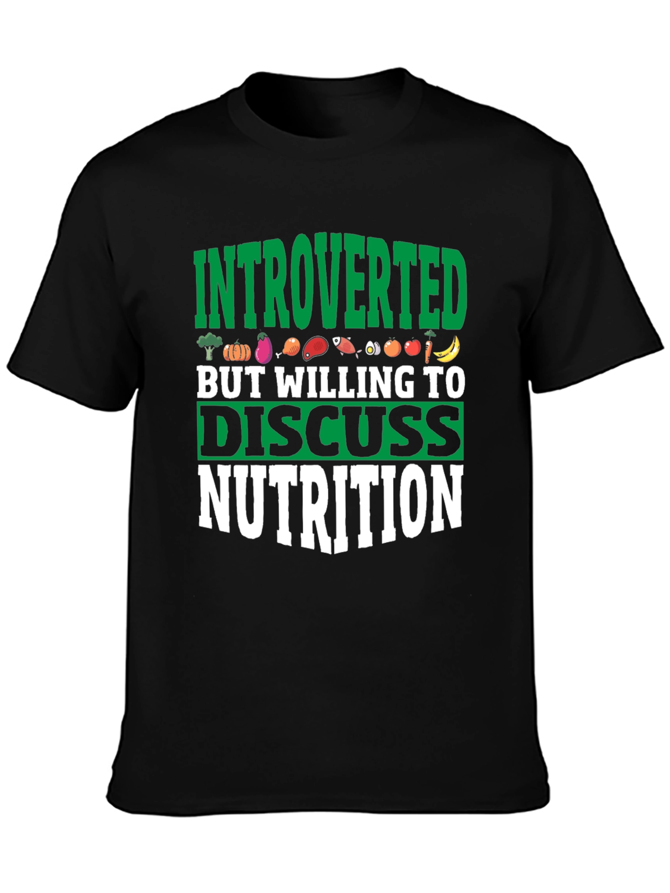 Introverted Nutrition T-Shirt: Discuss Food in Style!