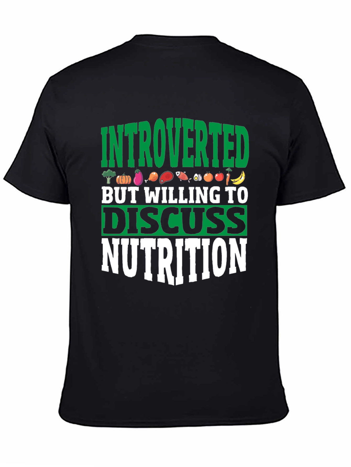 Introverted Nutrition T-Shirt: Discuss Food in Style!