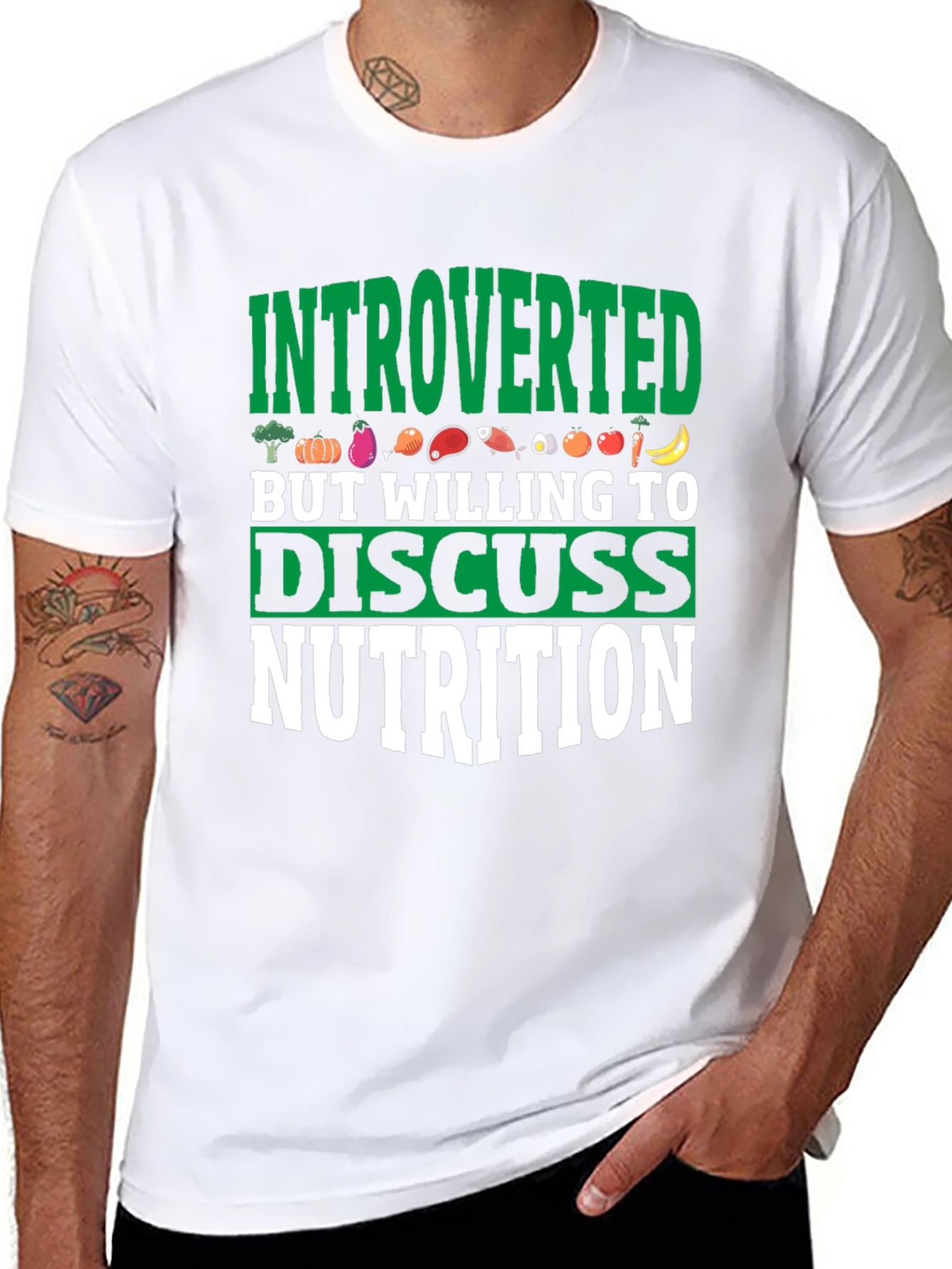 Introverted Nutrition T-Shirt: Discuss Food in Style!