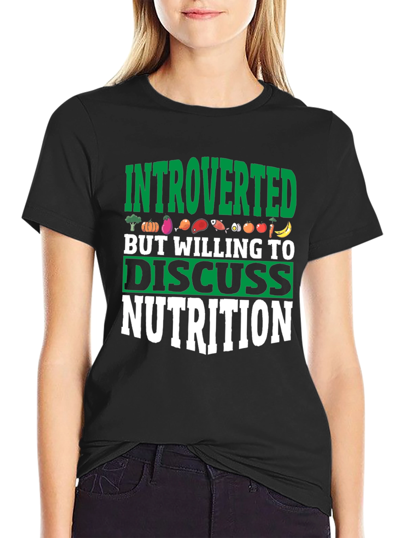 Introverted Nutrition T-Shirt: Discuss Food in Style!