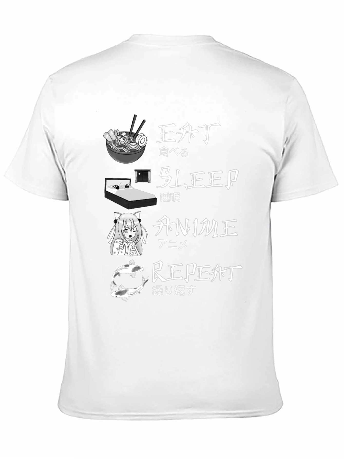 Eat Sleep Anime Repeat T-Shirt