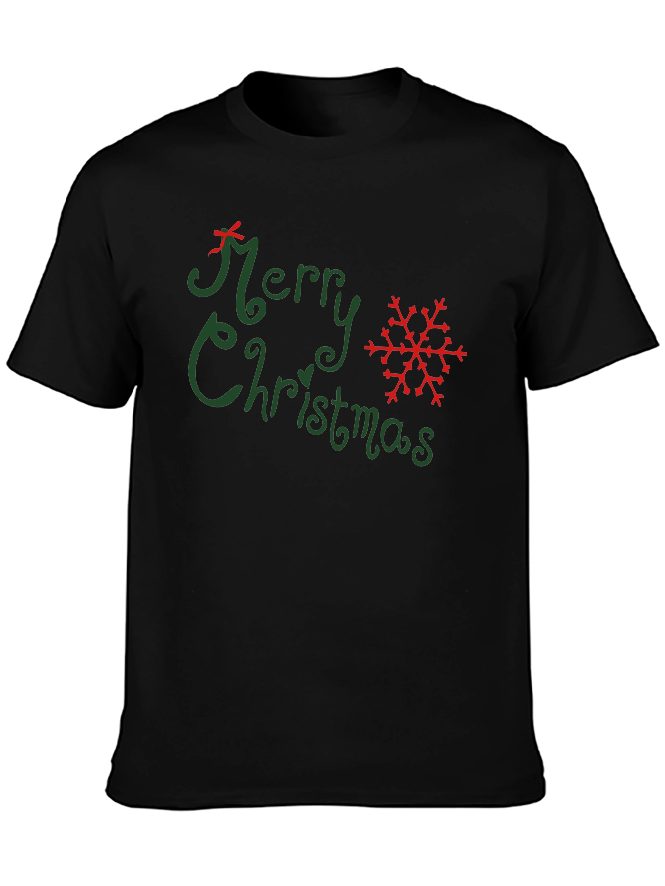 Merry Christmas Graphic Tee - Holiday Festive Shirt
