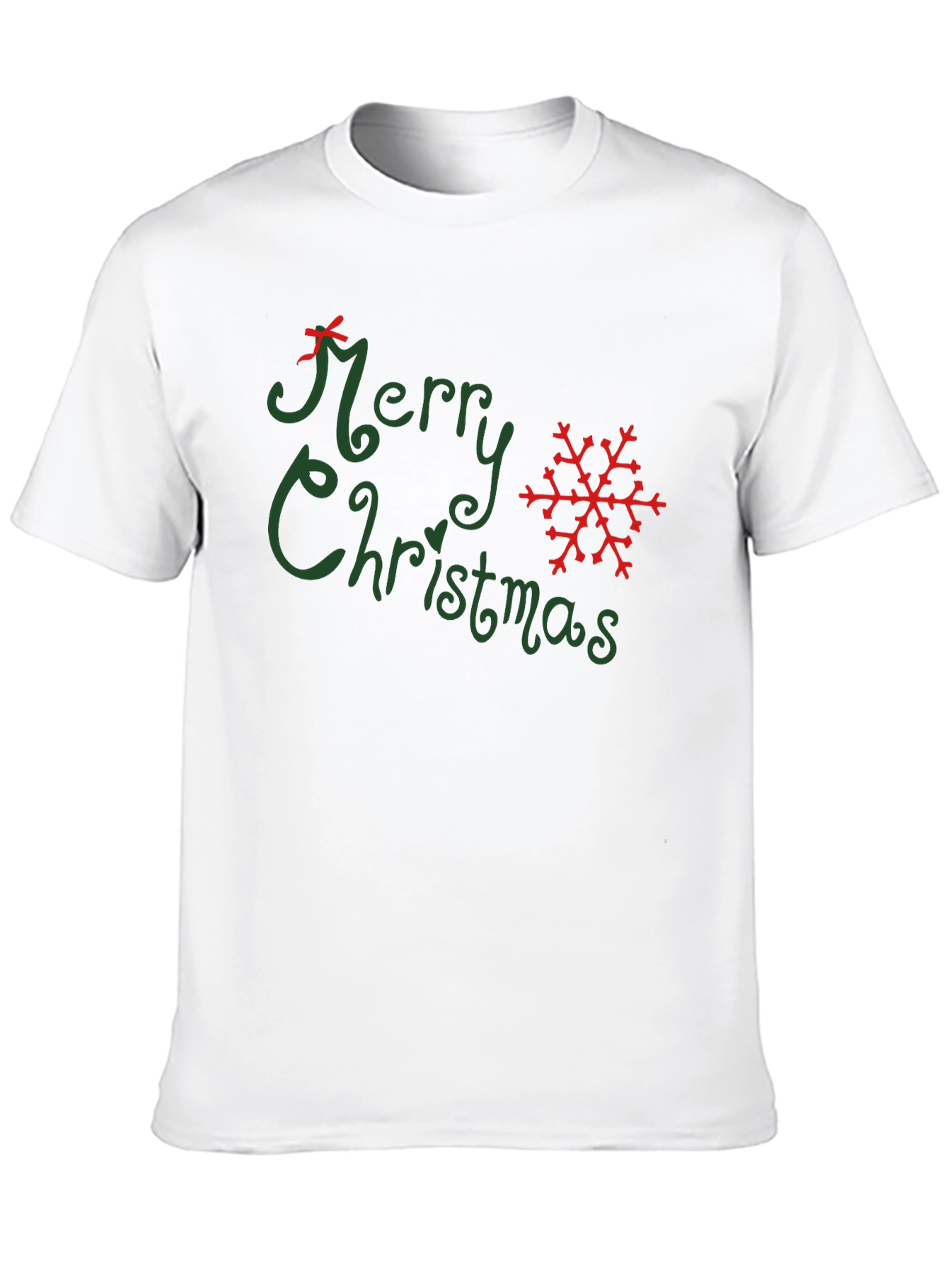 Merry Christmas Graphic Tee - Holiday Festive Shirt