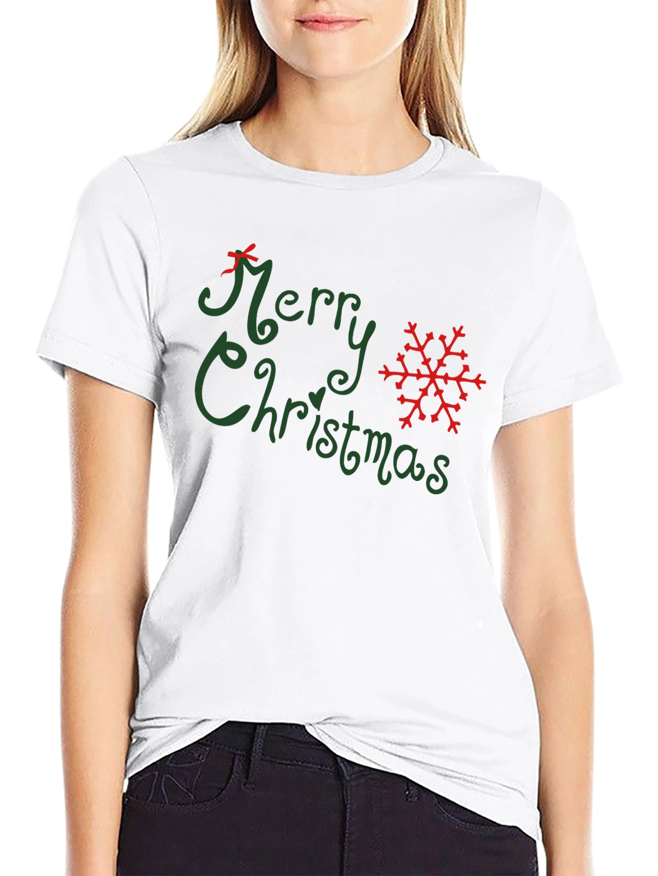 Merry Christmas Graphic Tee - Holiday Festive Shirt