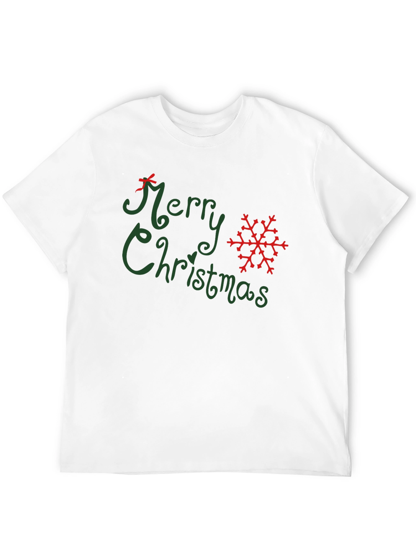 Merry Christmas Graphic Tee - Holiday Festive Shirt