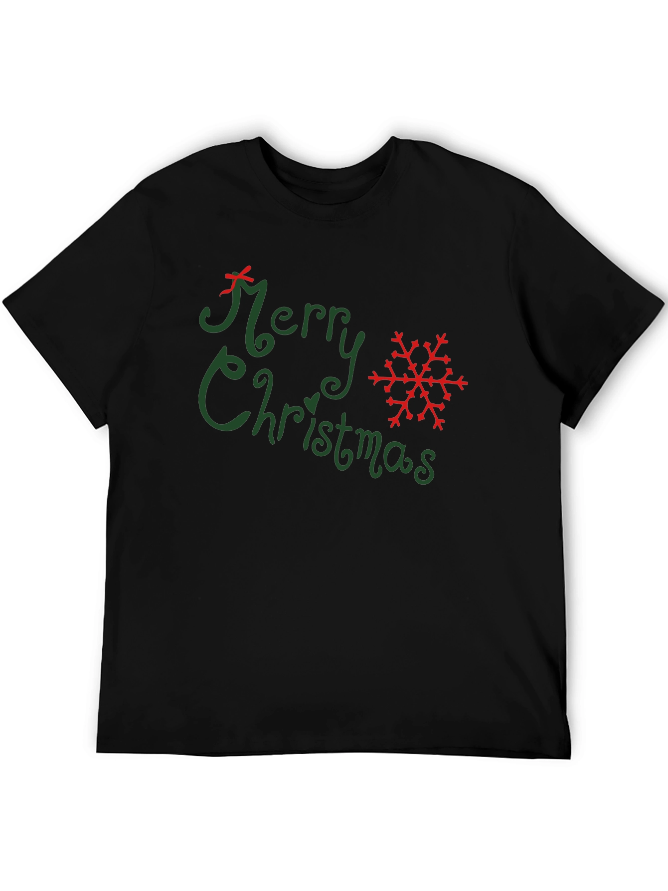 Merry Christmas Graphic Tee - Holiday Festive Shirt