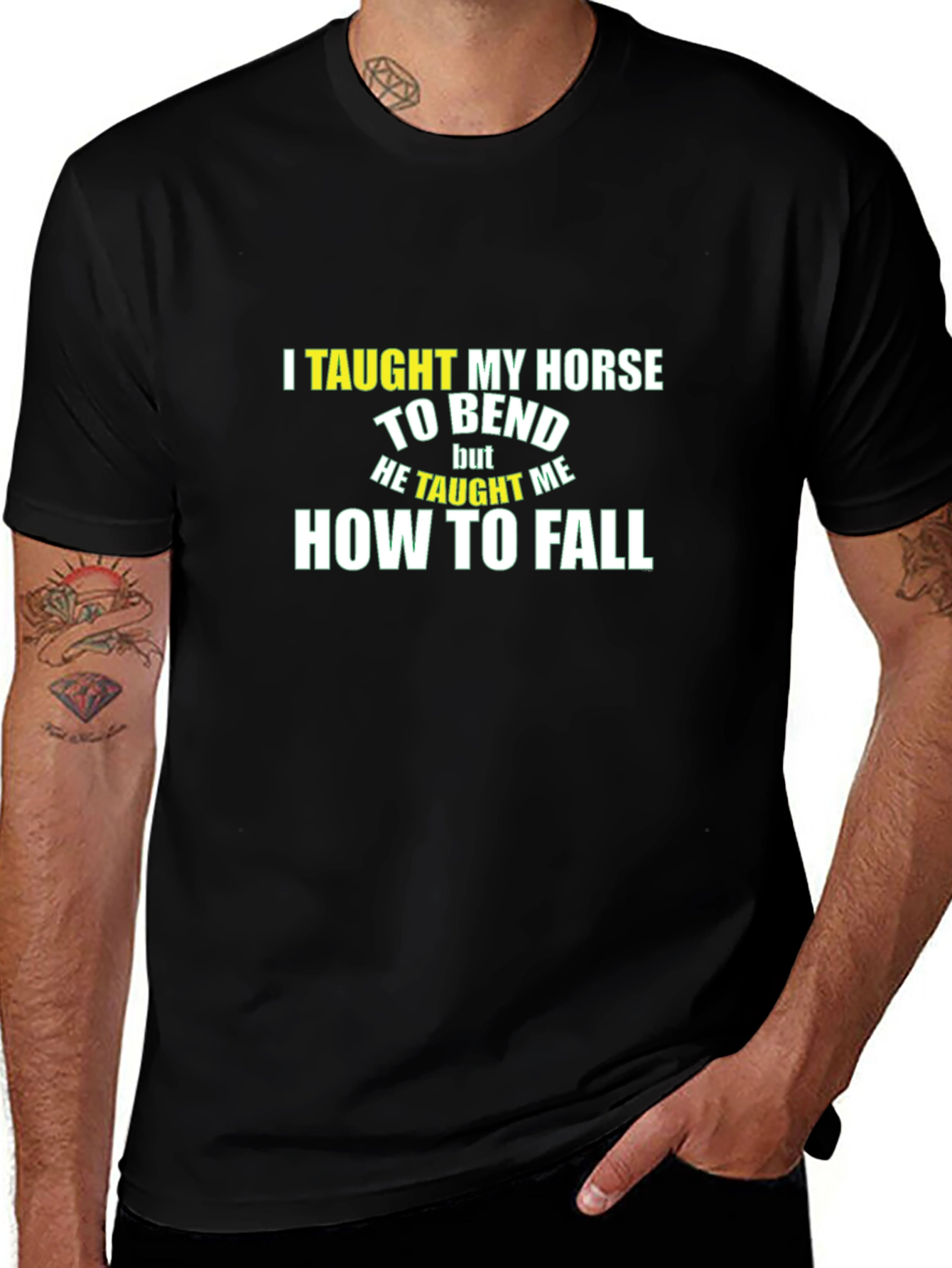 Funny Horse Riding T-Shirt - How to Fall