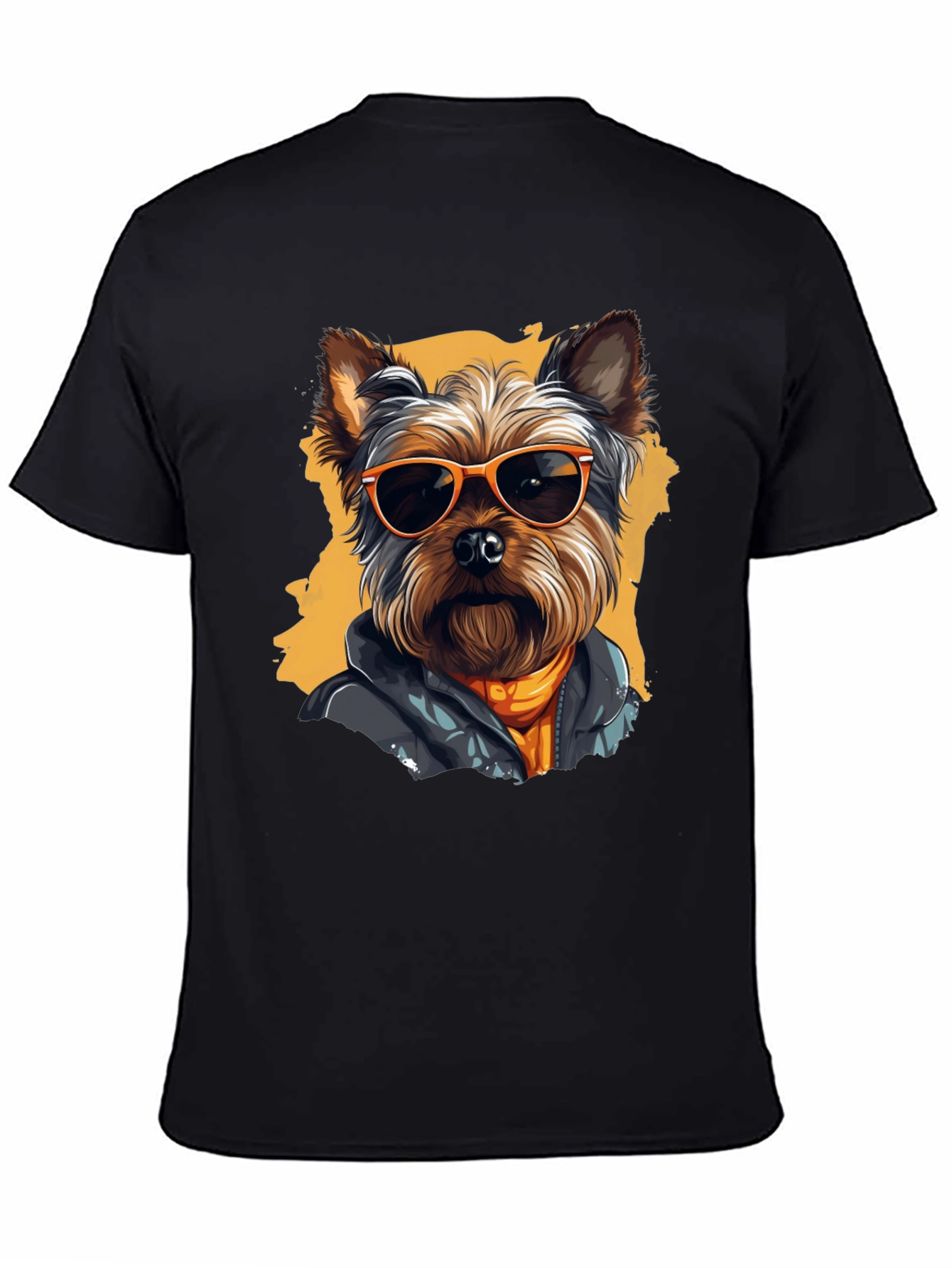Cool Dog Graphic Tee - Trendy Yorkie T-Shirt