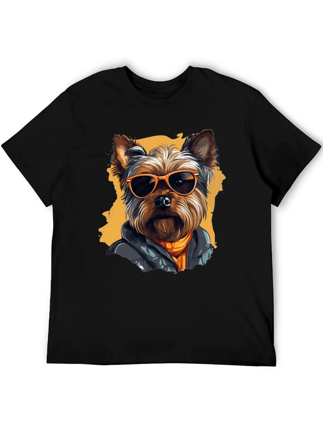 Cool Dog Graphic Tee - Trendy Yorkie T-Shirt