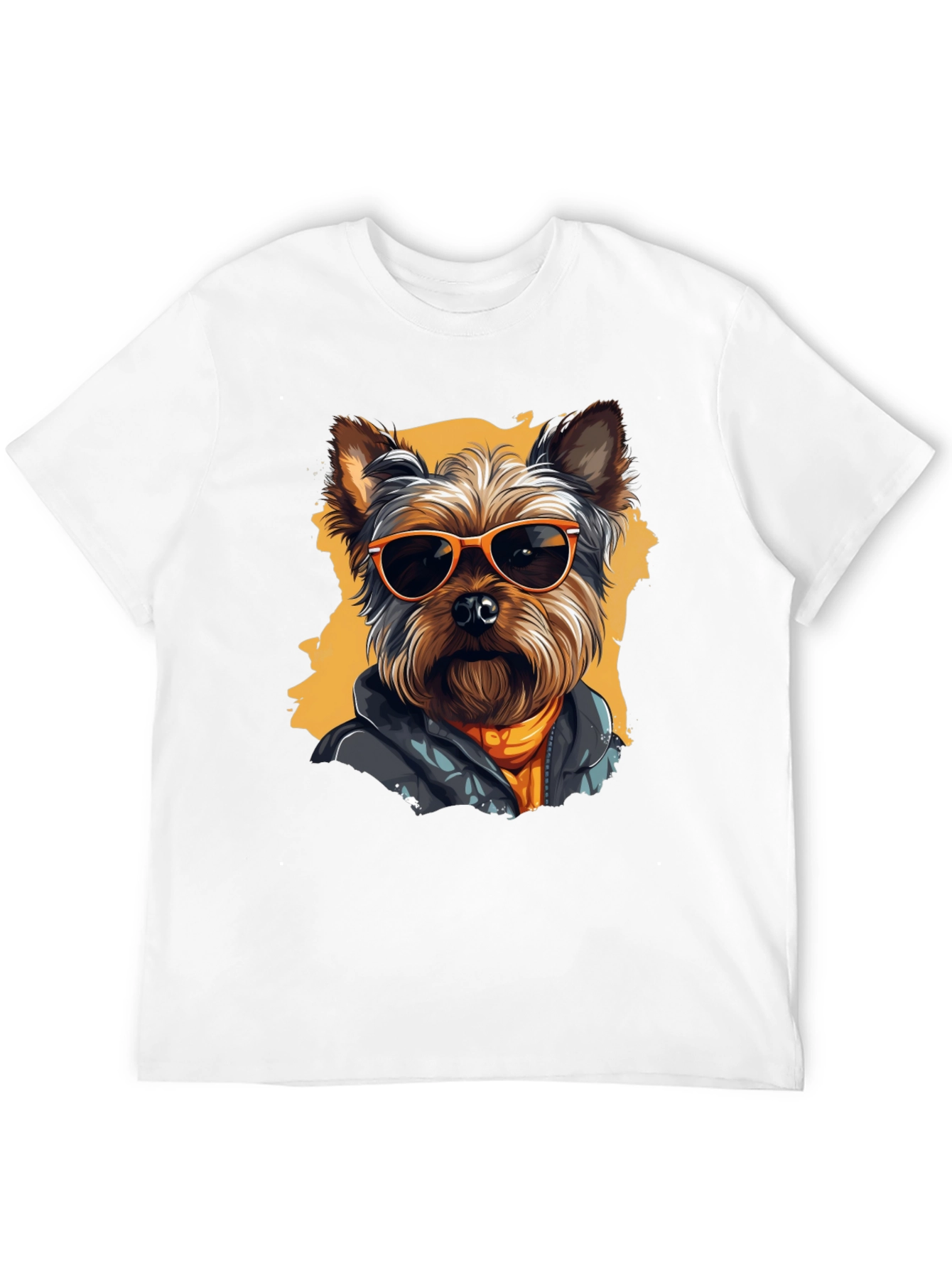 Cool Dog Graphic Tee - Trendy Yorkie T-Shirt