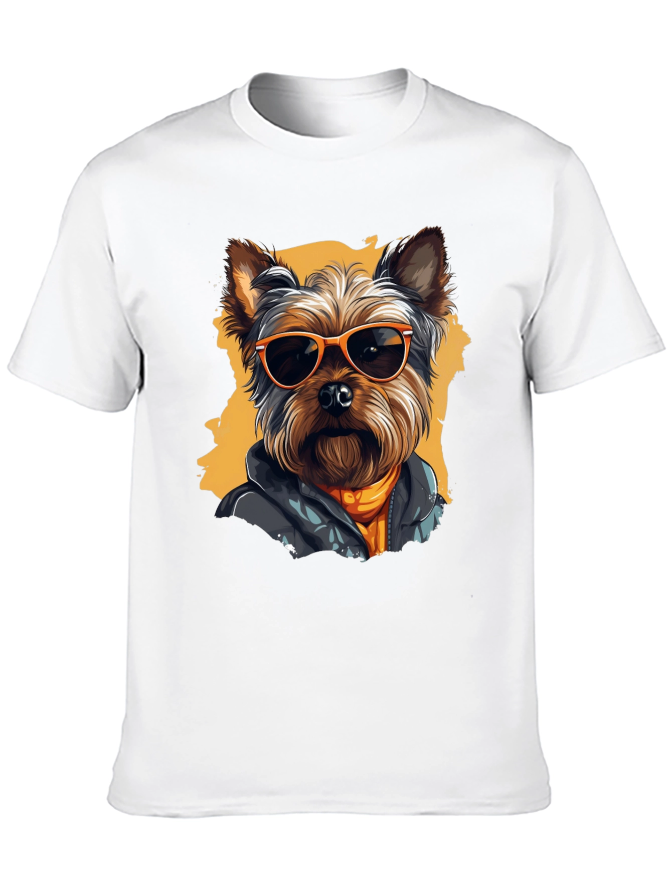 Cool Dog Graphic Tee - Trendy Yorkie T-Shirt