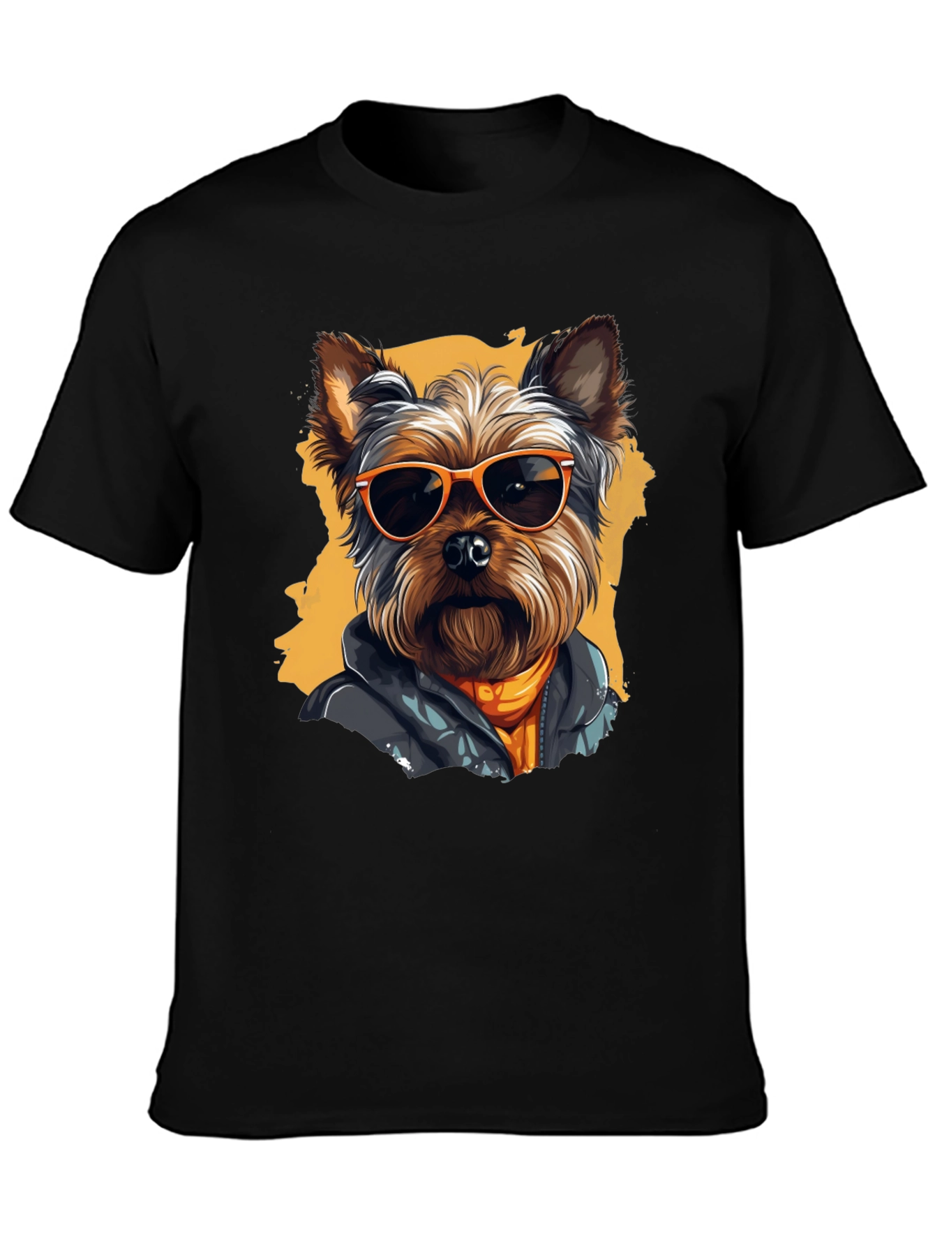 Cool Dog Graphic Tee - Trendy Yorkie T-Shirt