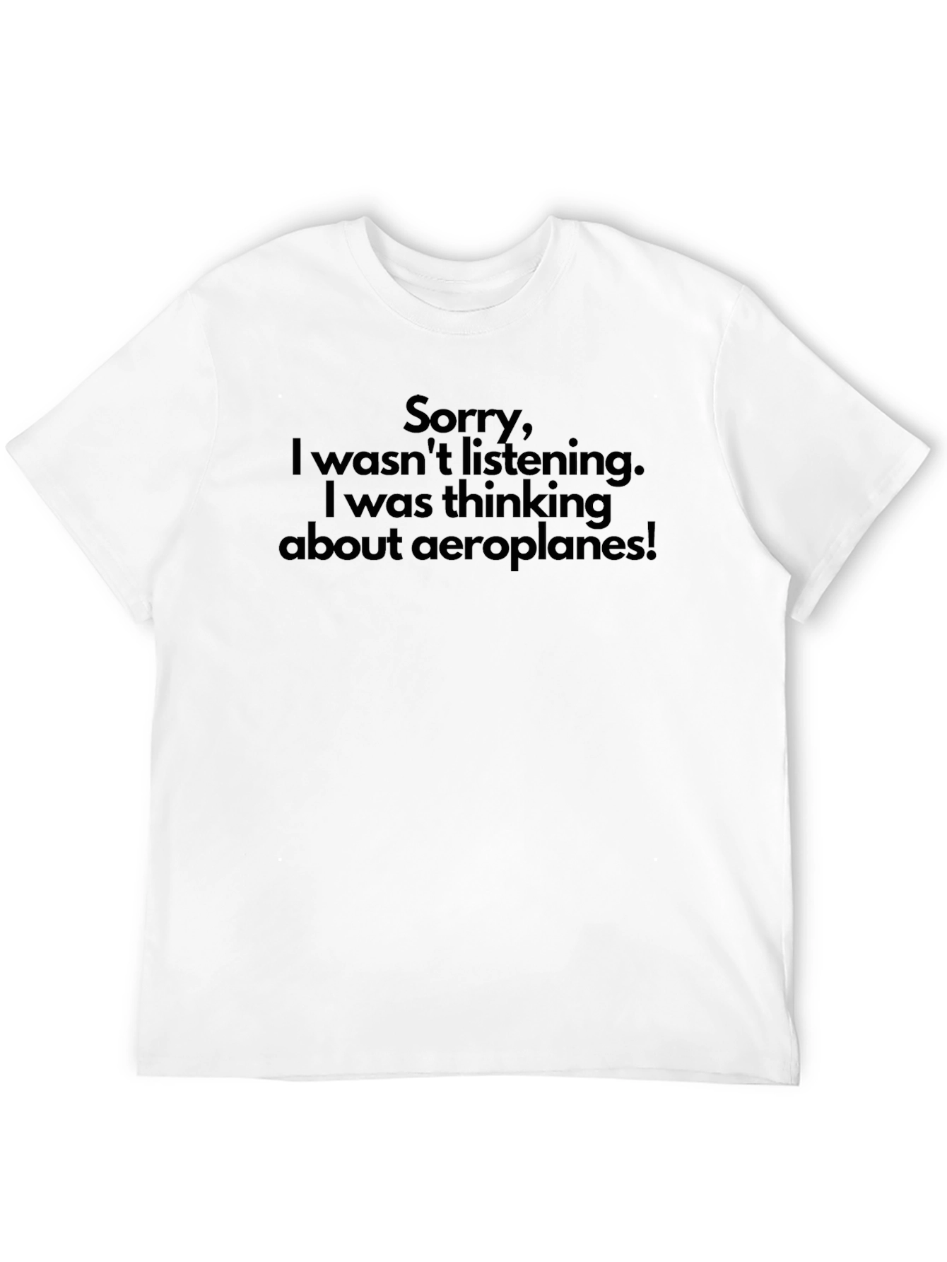 Aeroplane Thought T-Shirt - Funny Gift!