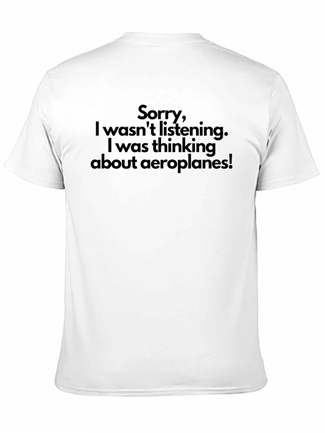 Aeroplane Thought T-Shirt - Funny Gift!
