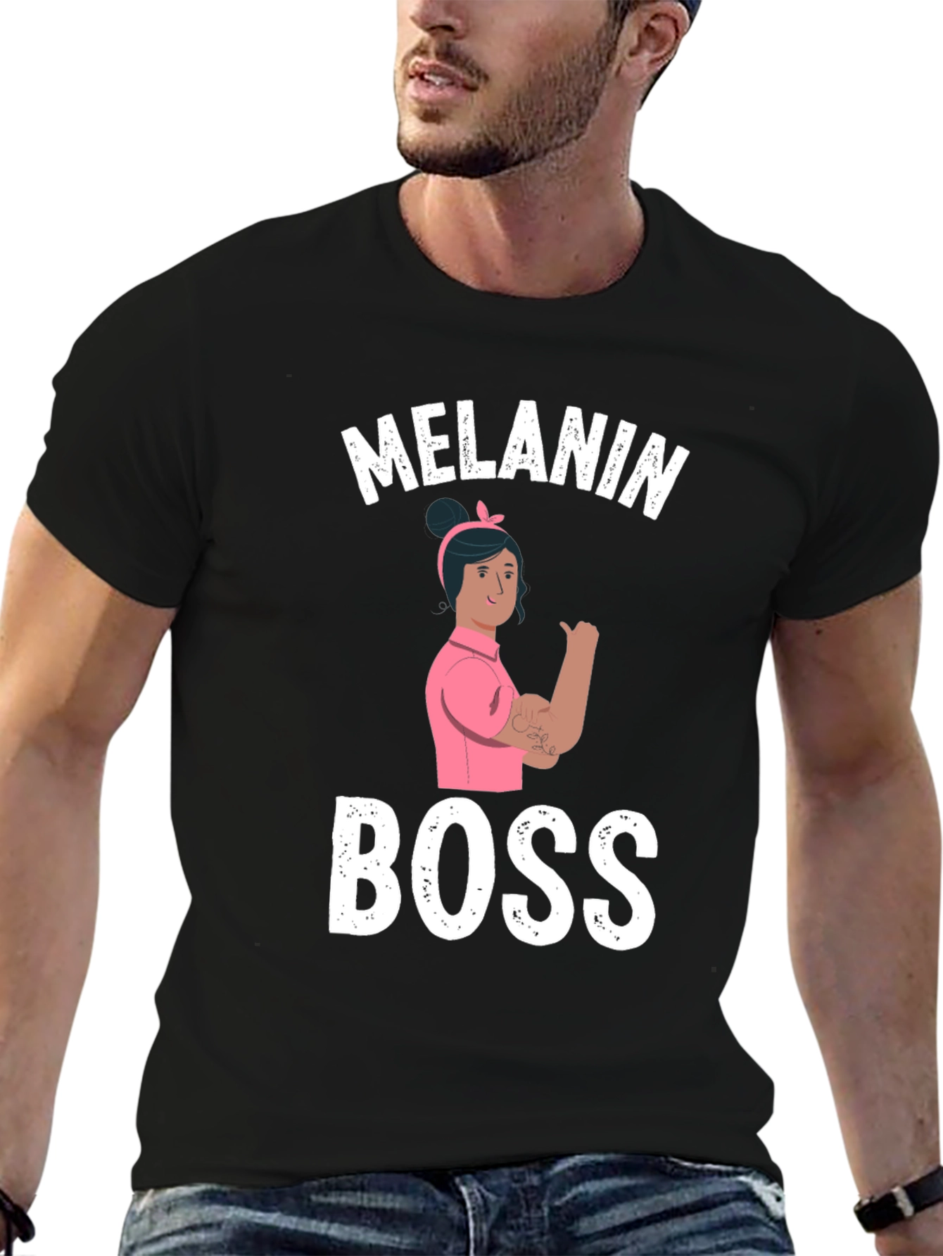 Melanin Boss T-Shirt - Empowering Womens Tee