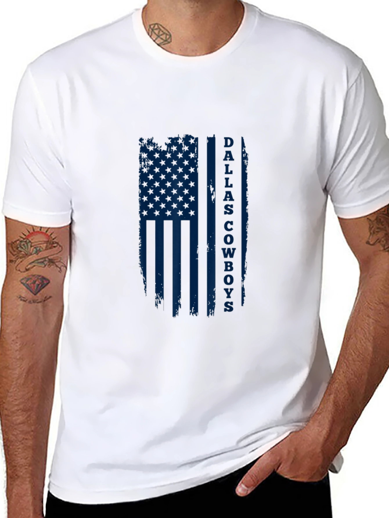 Dallas Cowboys Flag T-Shirt - Patriotic NFL Fan Apparel