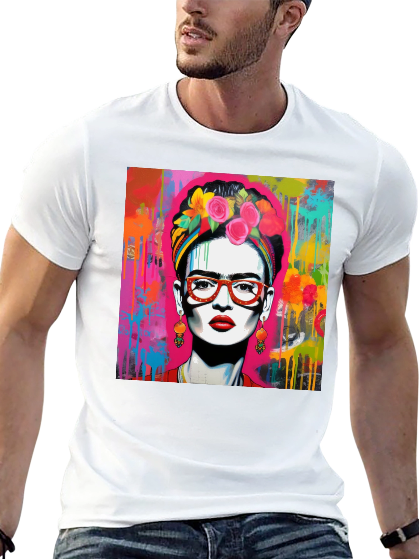 Frida Kahlo Art Graphic Tee - Stylish Unisex T-Shirt