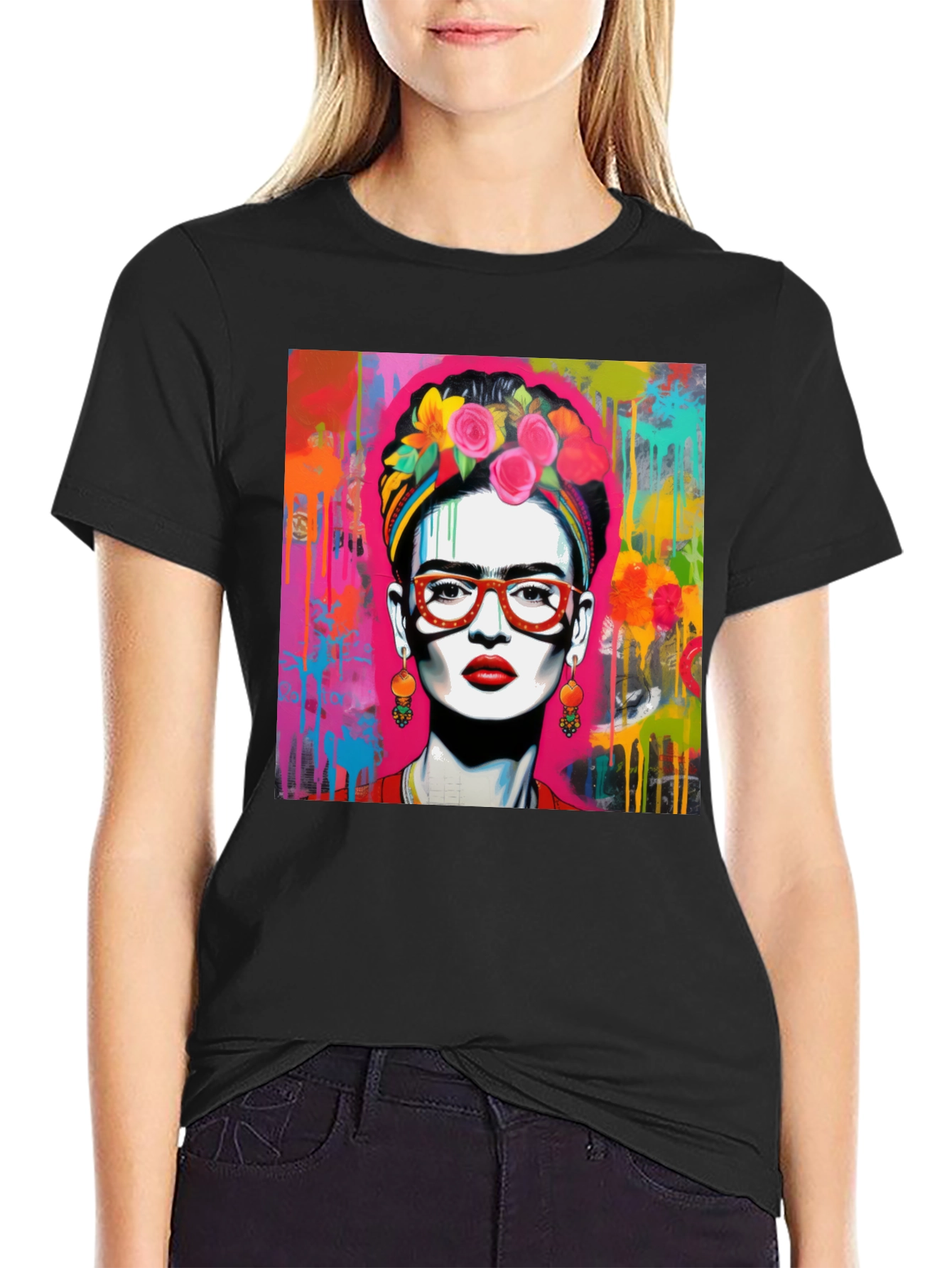 Frida Kahlo Art Graphic Tee - Stylish Unisex T-Shirt