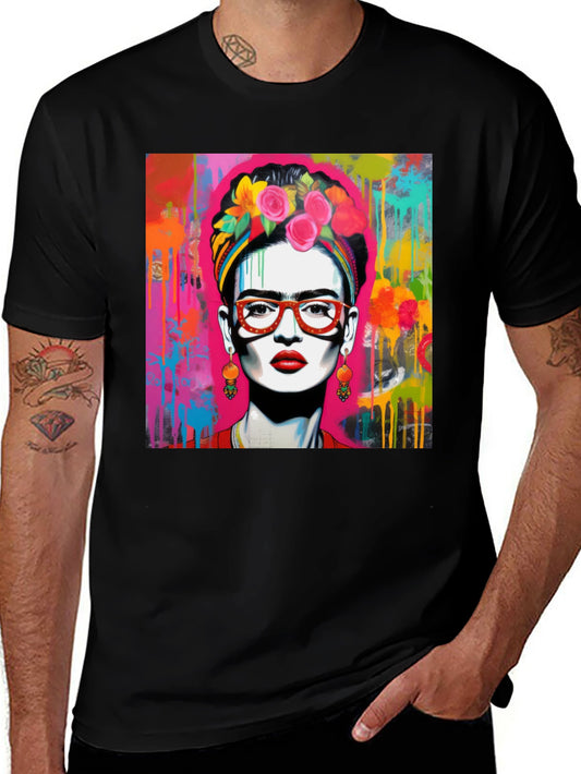 Frida Kahlo Art Graphic Tee - Stylish Unisex T-Shirt