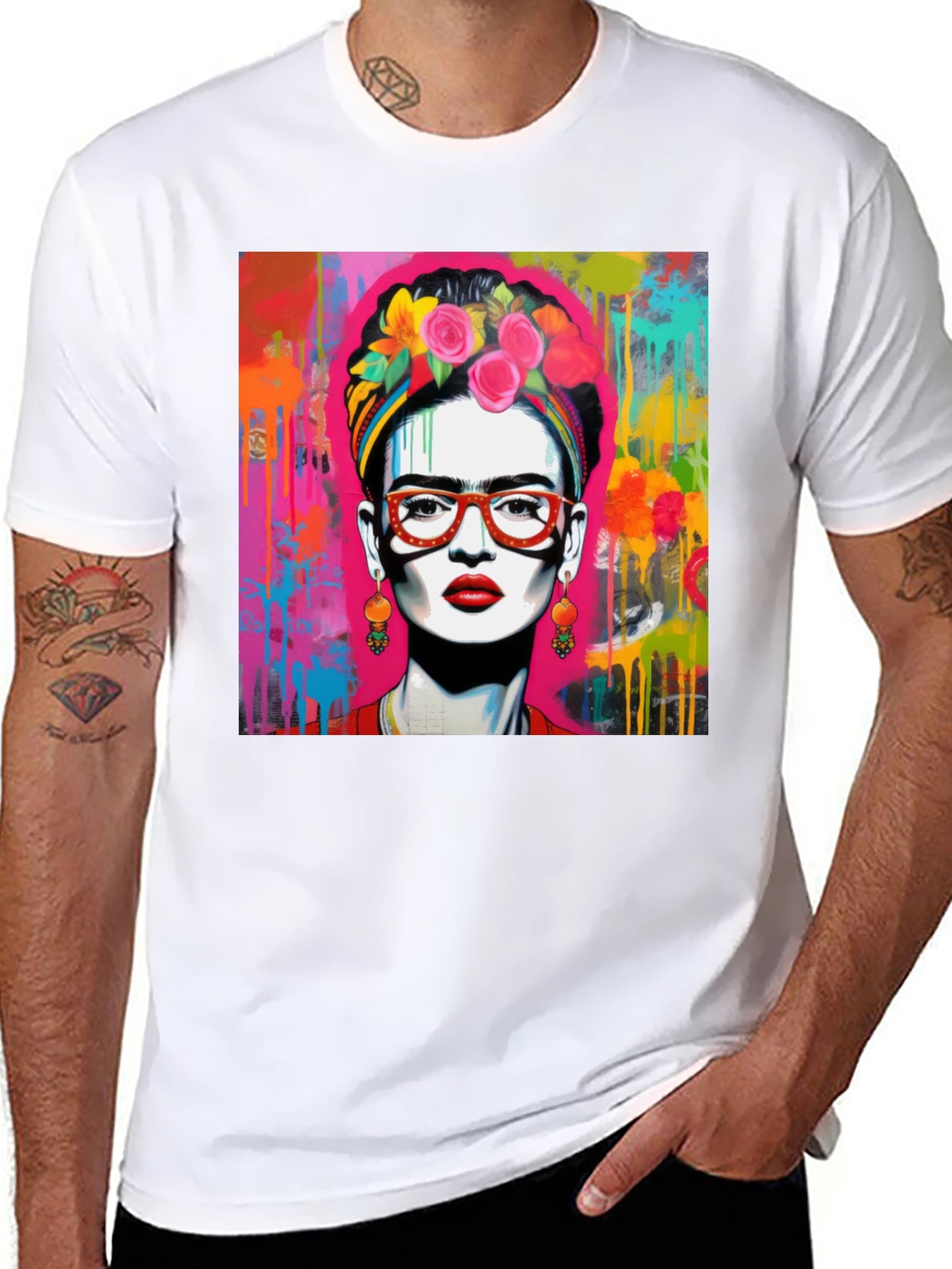 Frida Kahlo Art Graphic Tee - Stylish Unisex T-Shirt