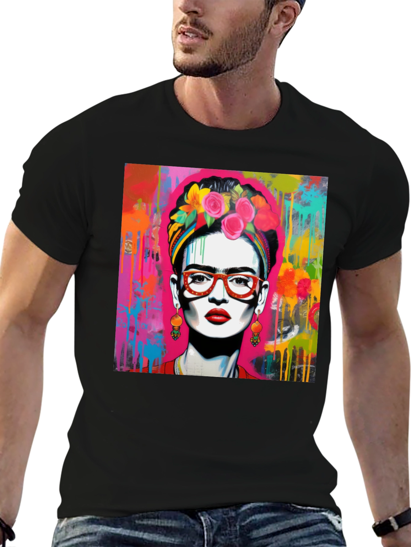 Frida Kahlo Art Graphic Tee - Stylish Unisex T-Shirt