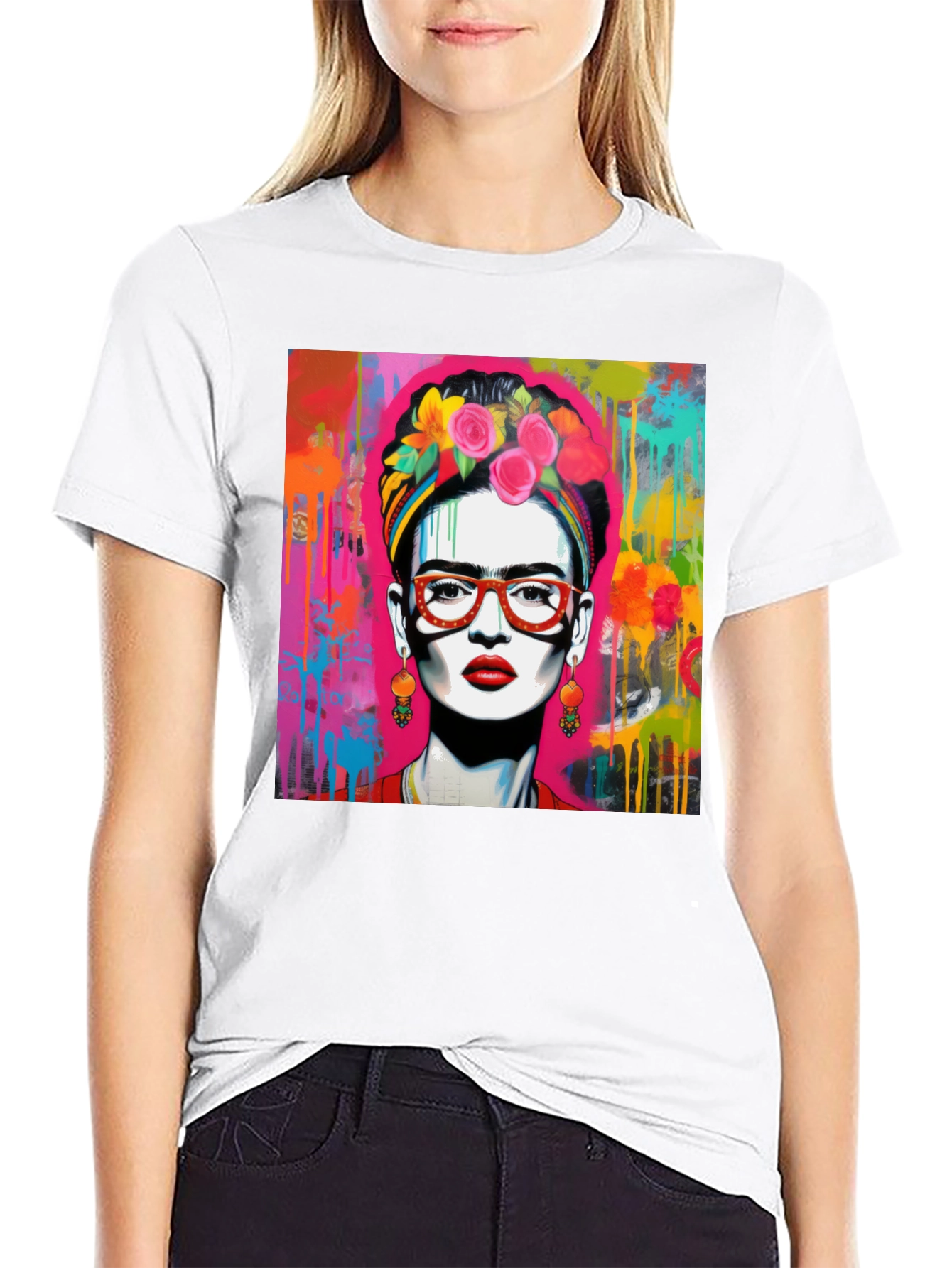 Frida Kahlo Art Graphic Tee - Stylish Unisex T-Shirt