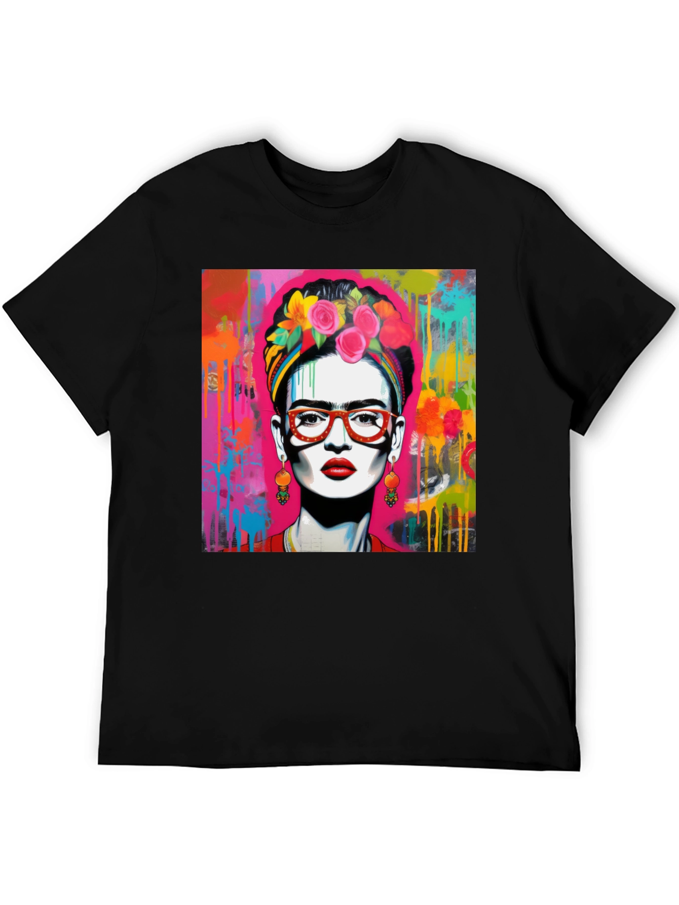 Frida Kahlo Art Graphic Tee - Stylish Unisex T-Shirt