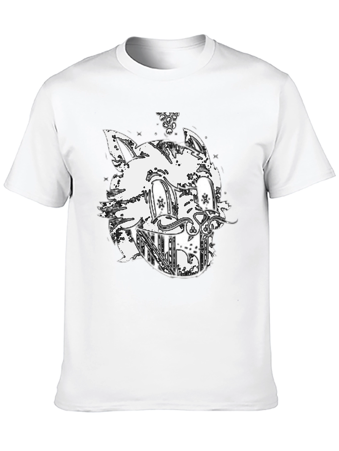Cat Graphic Black T-Shirt