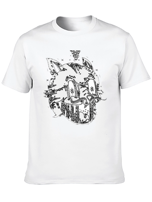 Cat Graphic Black T-Shirt