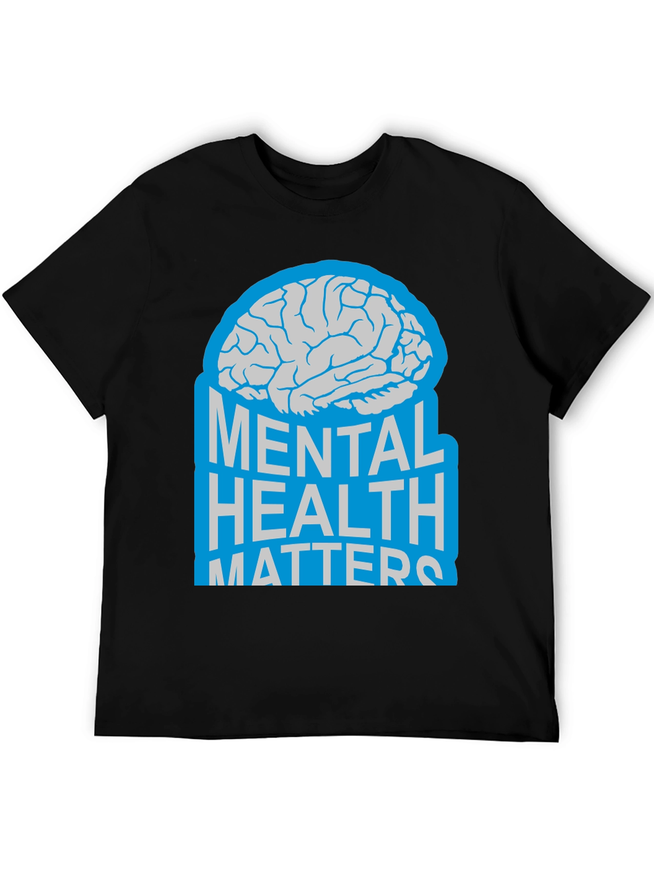 Mental Health Matters Brain Graphic T-Shirt