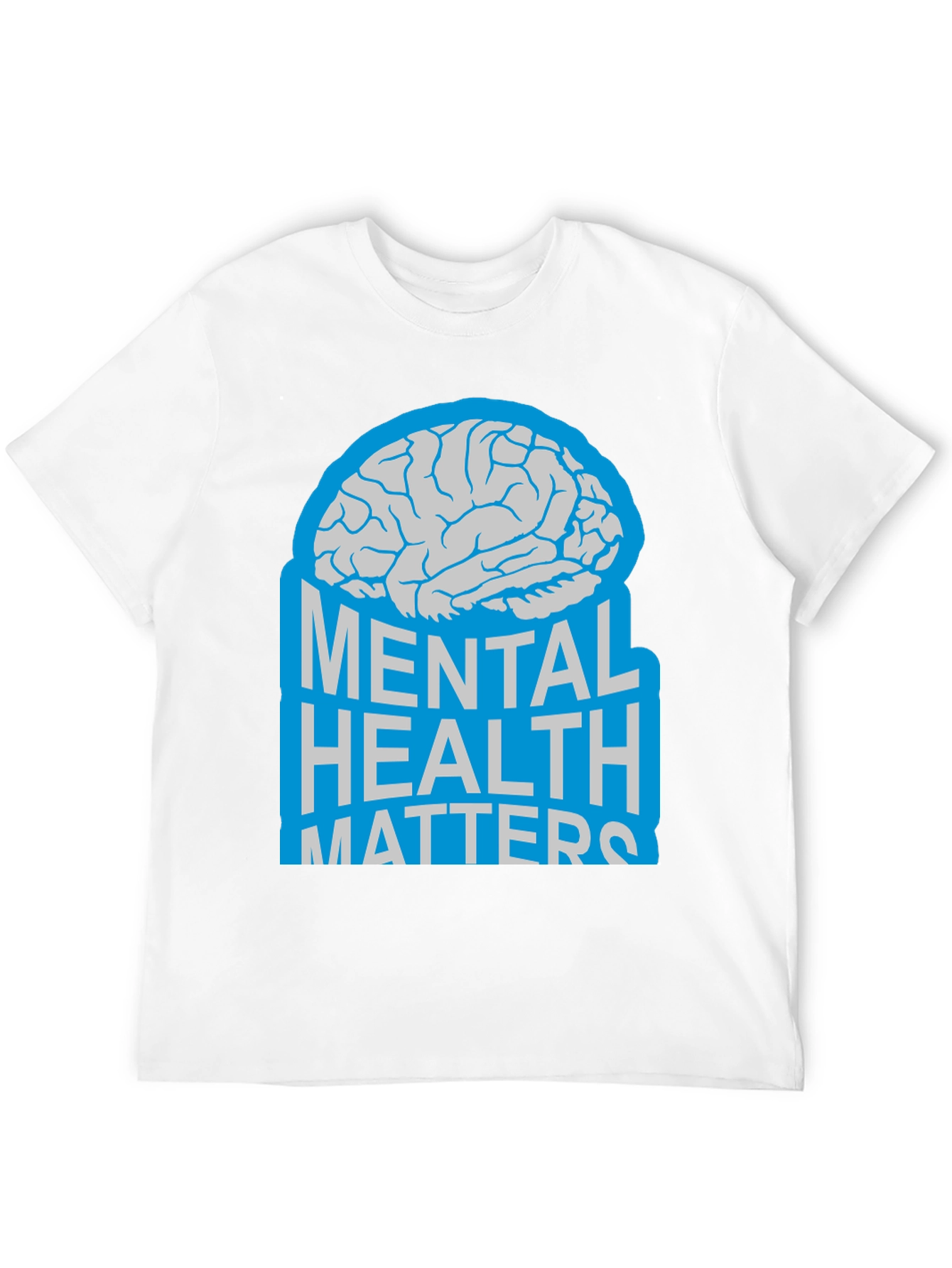 Mental Health Matters Brain Graphic T-Shirt