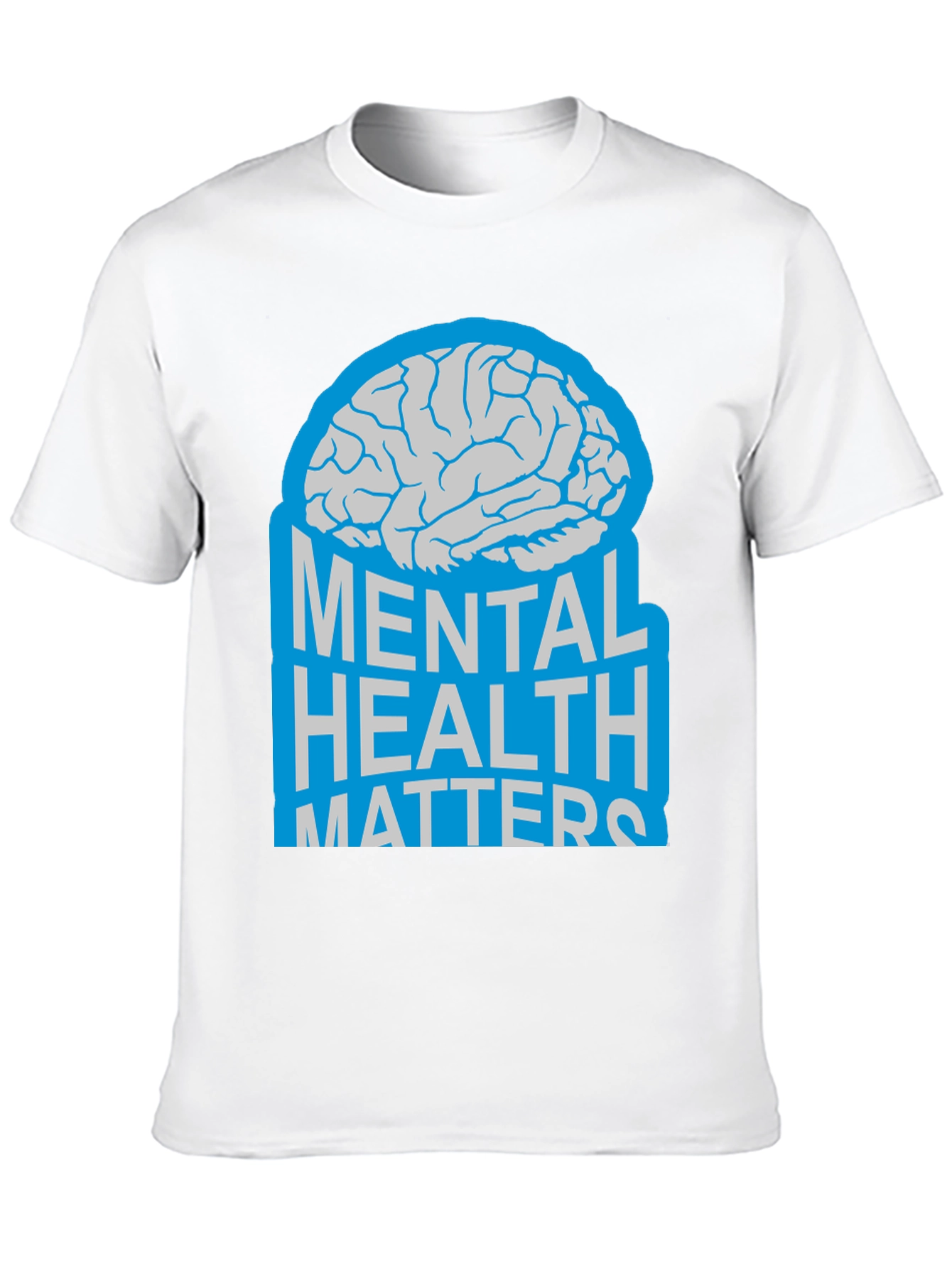 Mental Health Matters Brain Graphic T-Shirt